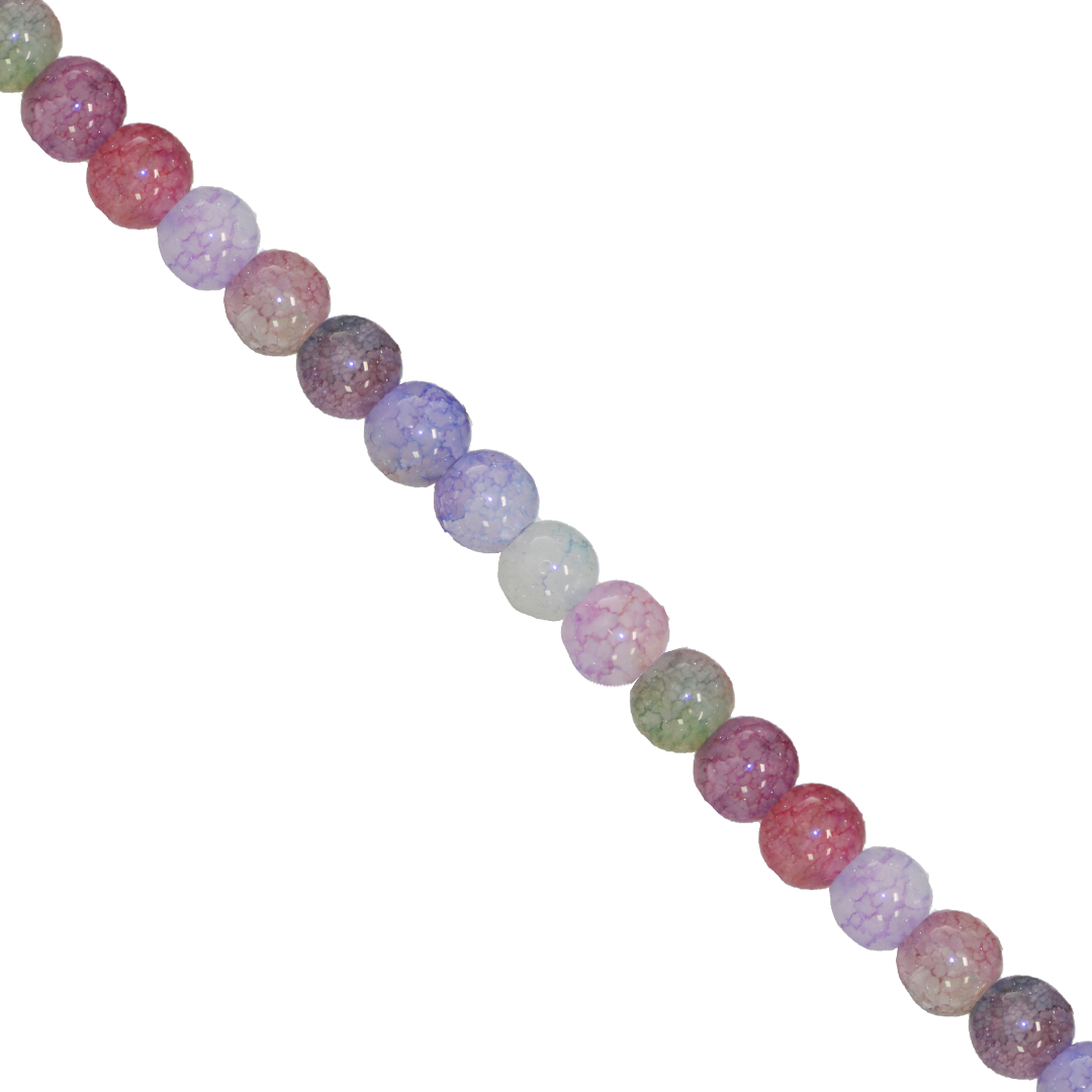 Fancy Glass Beads, 6mm, Approx 130 pcs per strand, Available in Multiple Colours