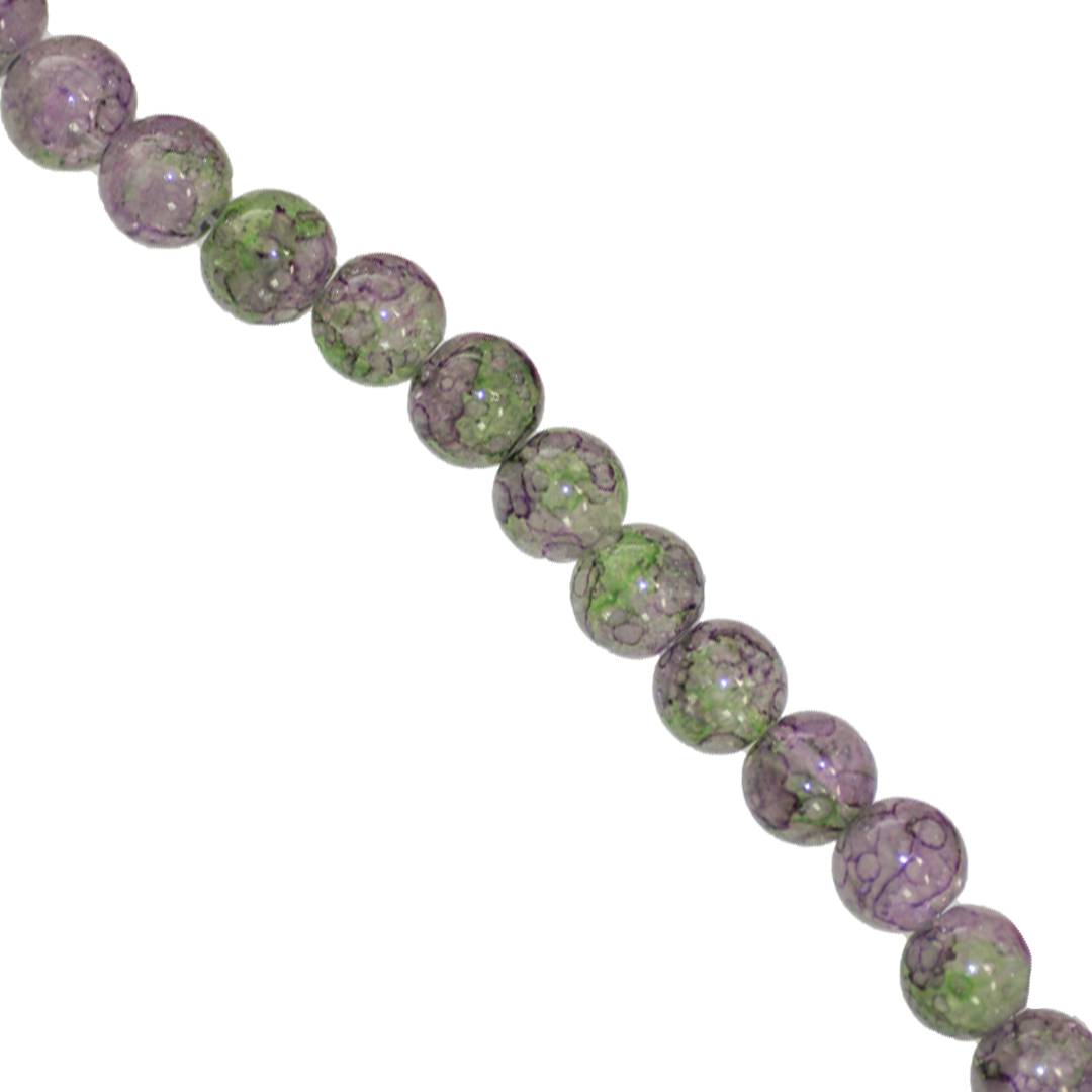 Fancy Glass Beads, 8mm, Approx 95 pcs per strand, Available in Multiple Colours