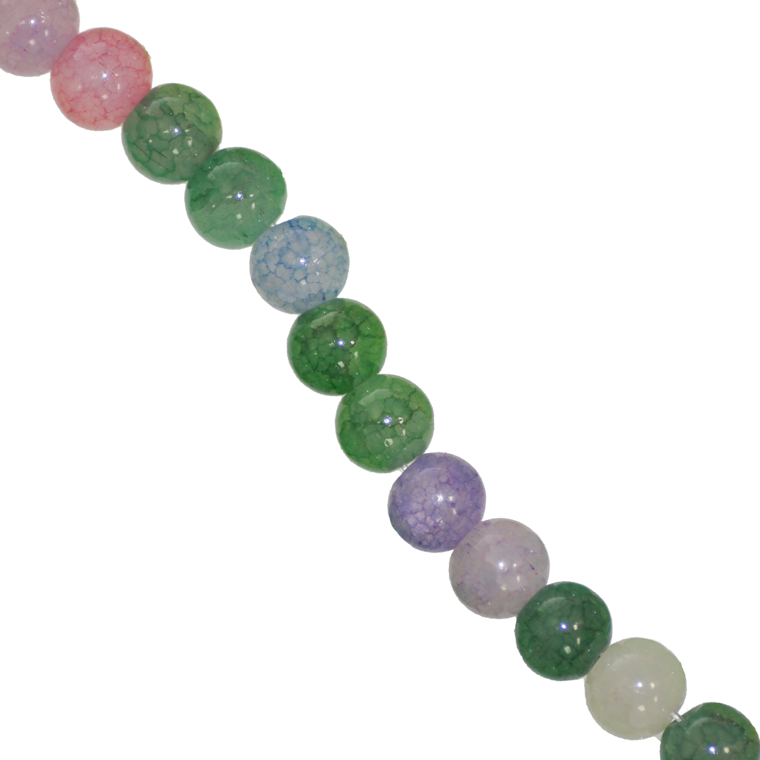 Fancy Glass Beads, 8mm, Approx 95 pcs per strand, Available in Multiple Colours