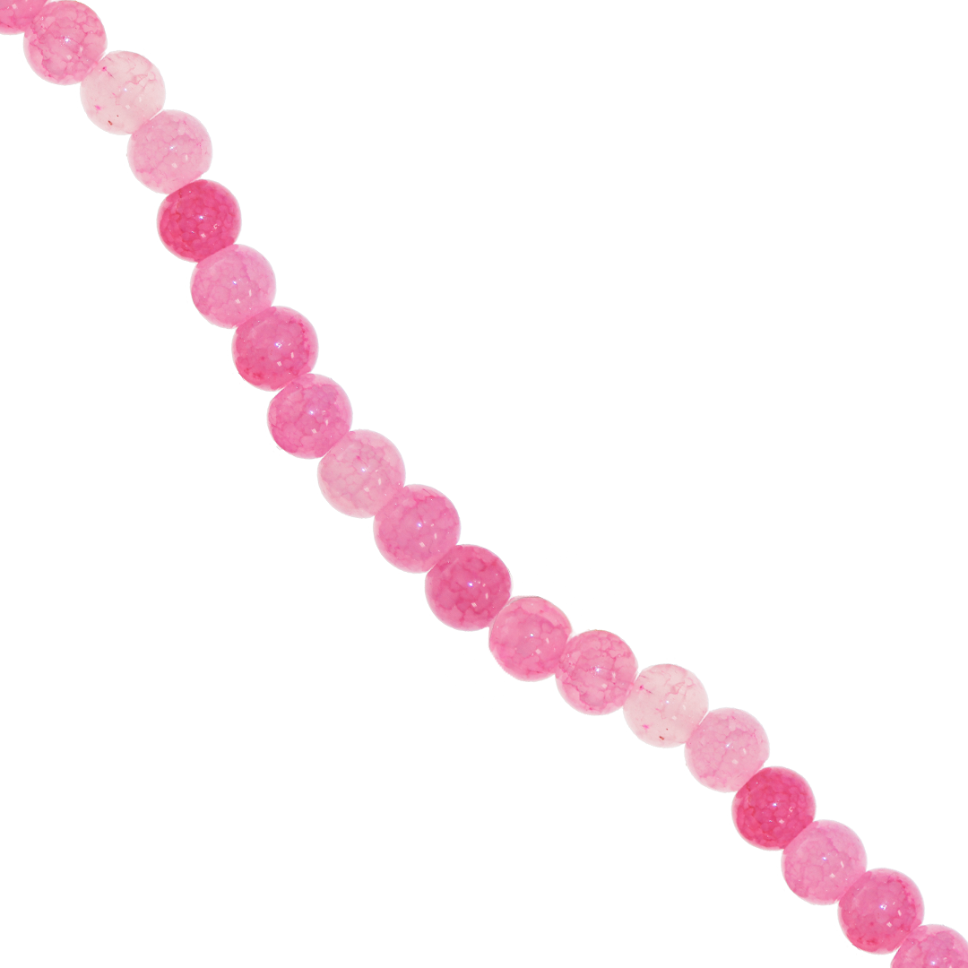Fancy Glass Beads, 6mm, Approx 130 pcs per strand, Available in Multiple Colours