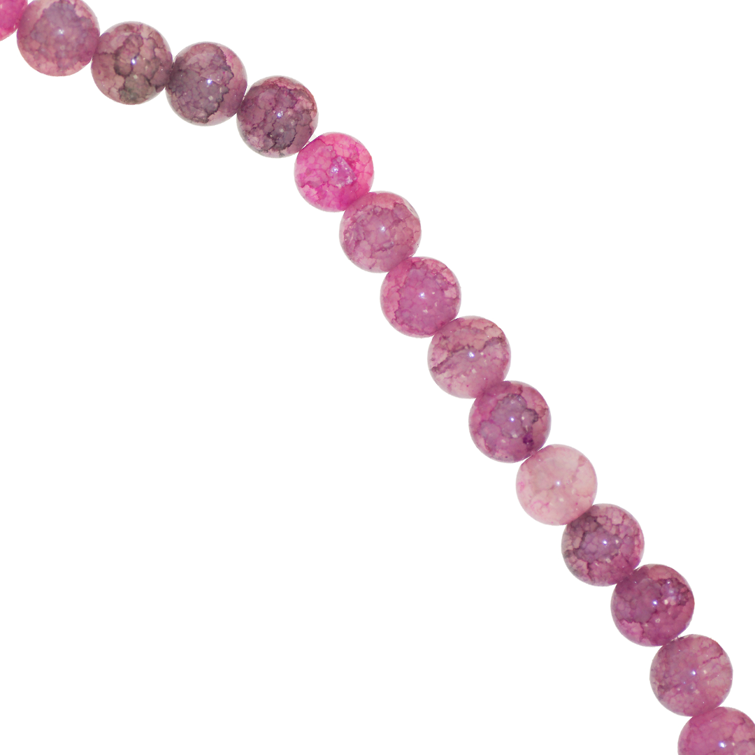Fancy Glass Beads, 8mm, Approx 95 pcs per strand, Available in Multiple Colours