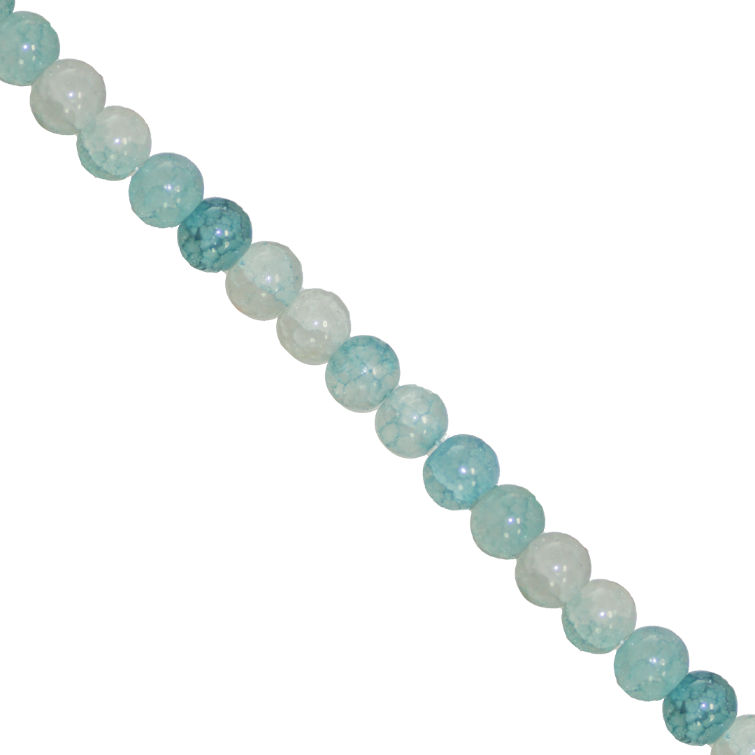 Fancy Glass Beads, 6mm, Approx 130 pcs per strand, Available in Multiple Colours