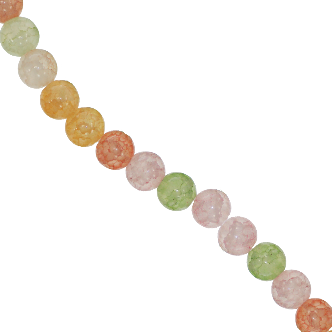 Fancy Glass Beads, 10mm, Approx 80 pcs per strand, Available in Multiple Colours