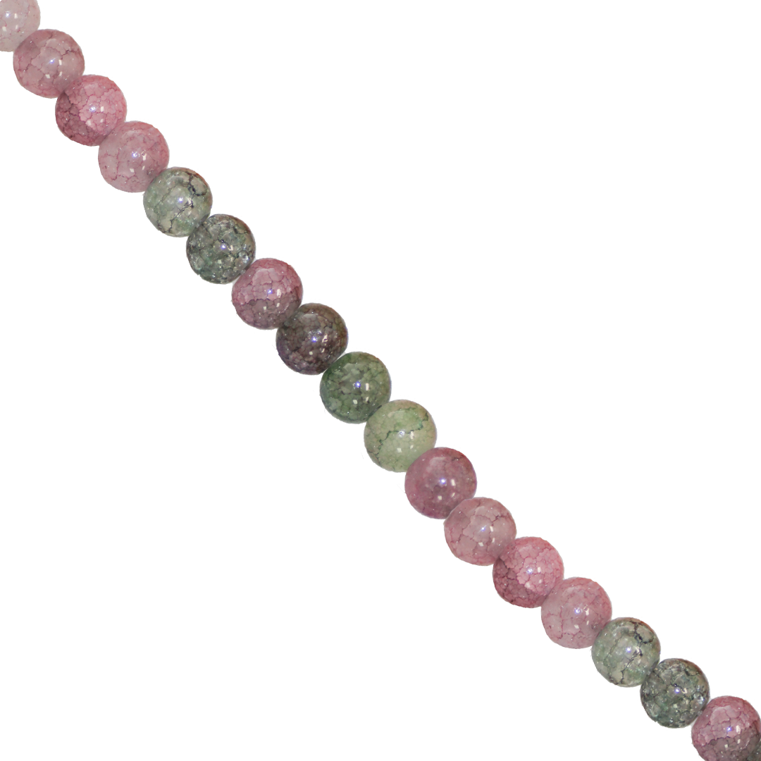 Fancy Glass Beads, 6mm, Approx 130 pcs per strand, Available in Multiple Colours