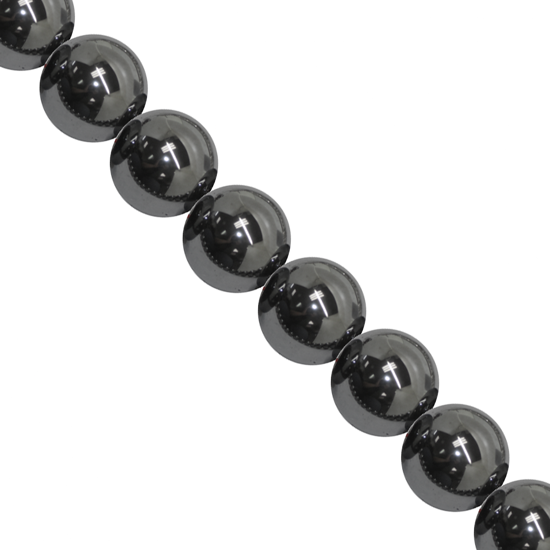 Hematite, Round, Semi-Precious Stone, Available in Multiple Sizes