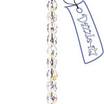 CZECH F/P 4mm Crystal AB Strung