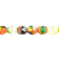 F/P Round 6mm Red Black Yellow Multi