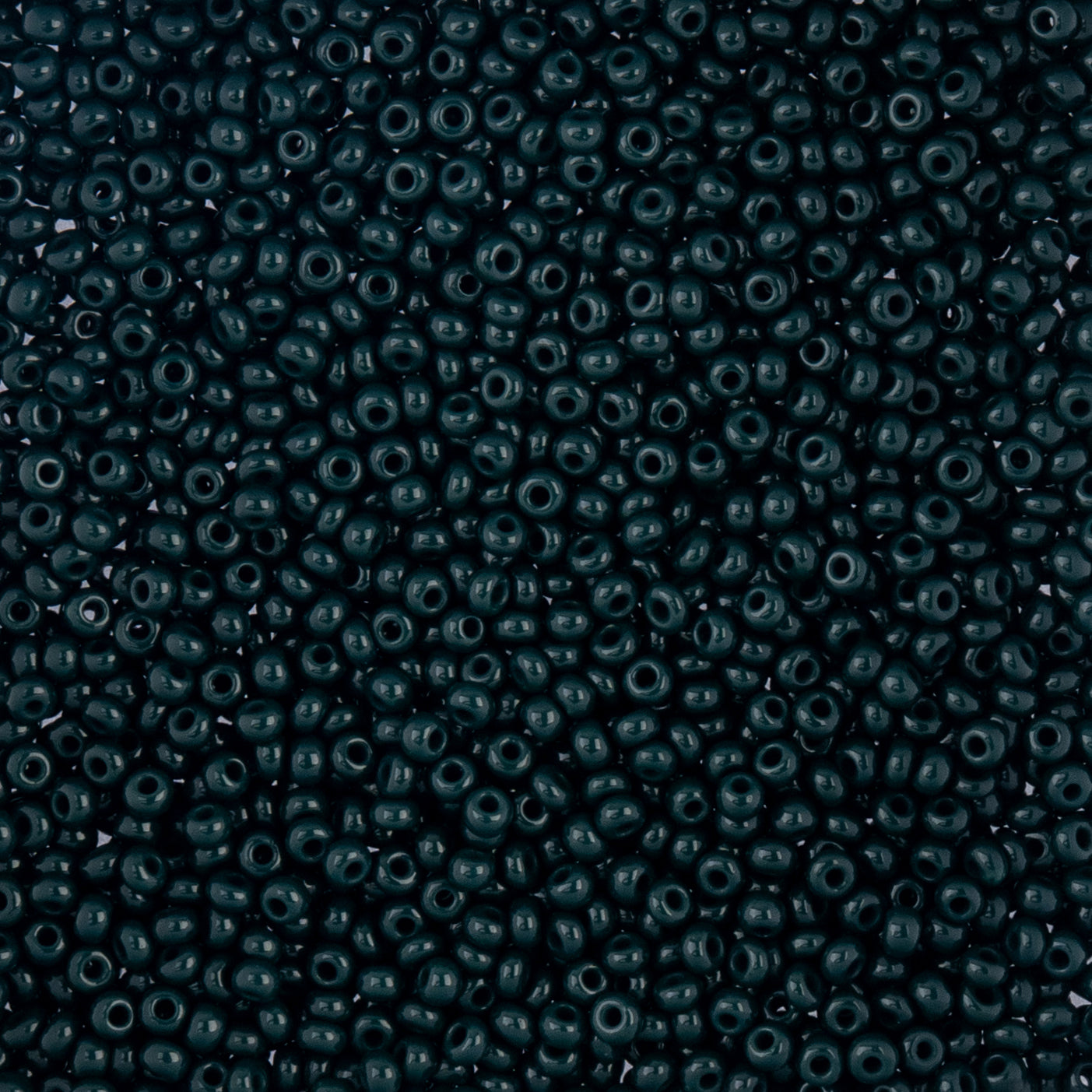 Czech Seed Beads apx. 22g Vial 10/0 Opaque Dark Green (45)