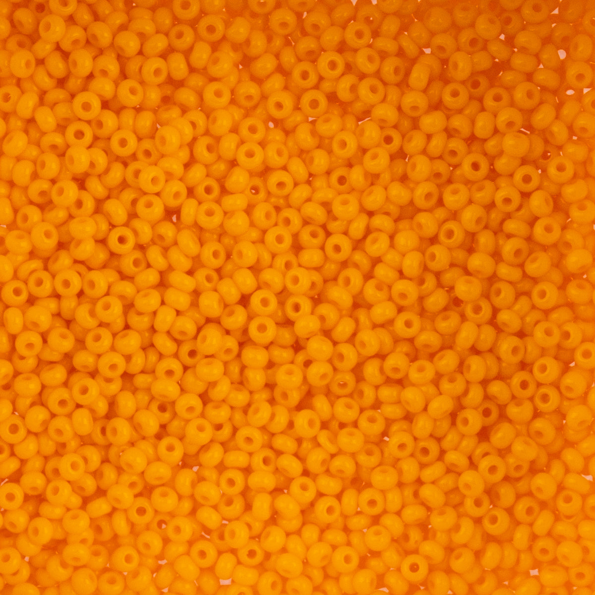 Czech Seed Beads apx. 22g Vial 10/0 Opaque Light Orange (28)