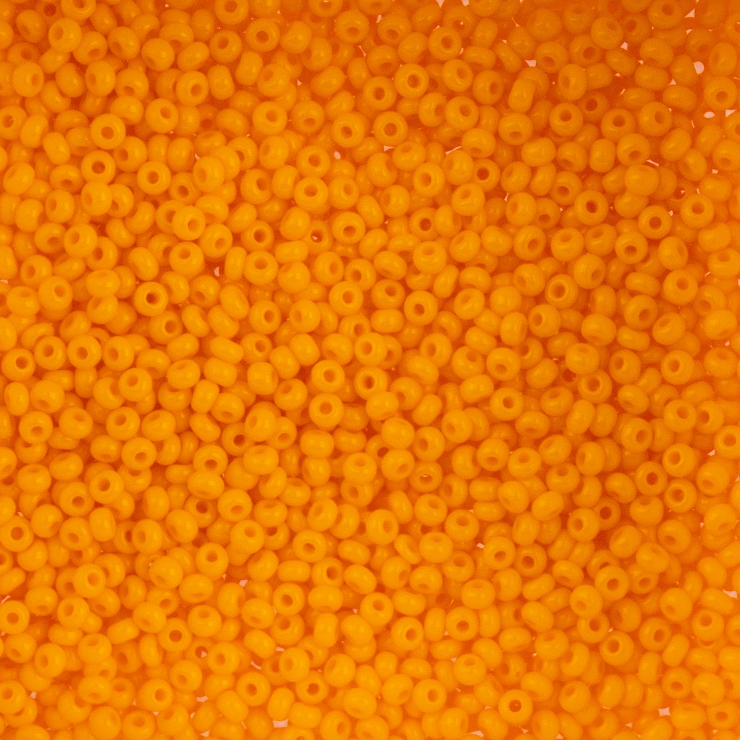 Czech Seed Beads apx. 22g Vial 10/0 Opaque Light Orange (28)