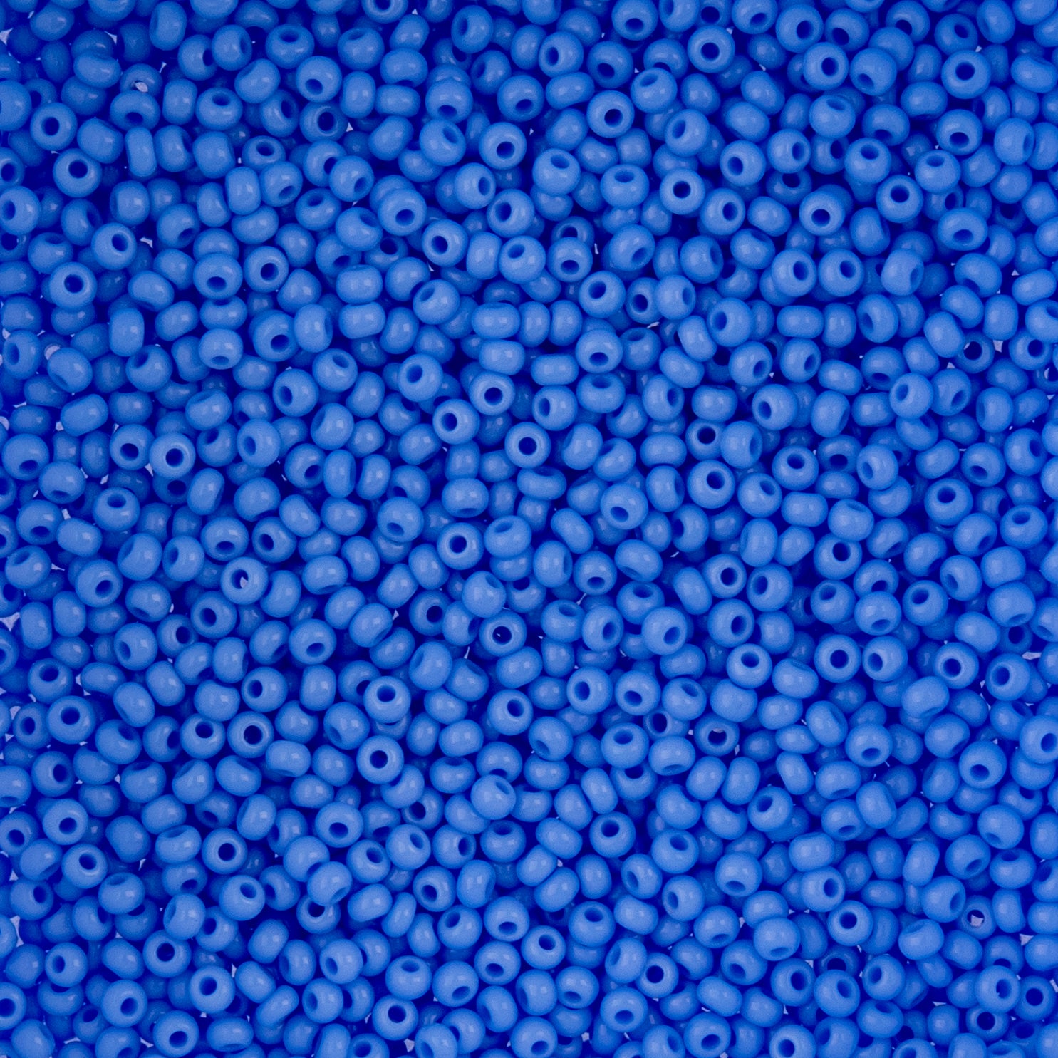Czech Seed Beads apx. 22g Vial 10/0 Opaque Pale Blue (89)