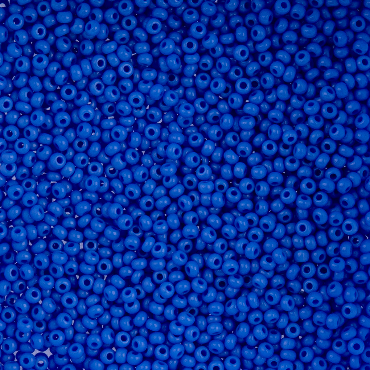 Czech Seed Beads apx. 22g Vial 10/0 Opaque Light Royal Blue (90)