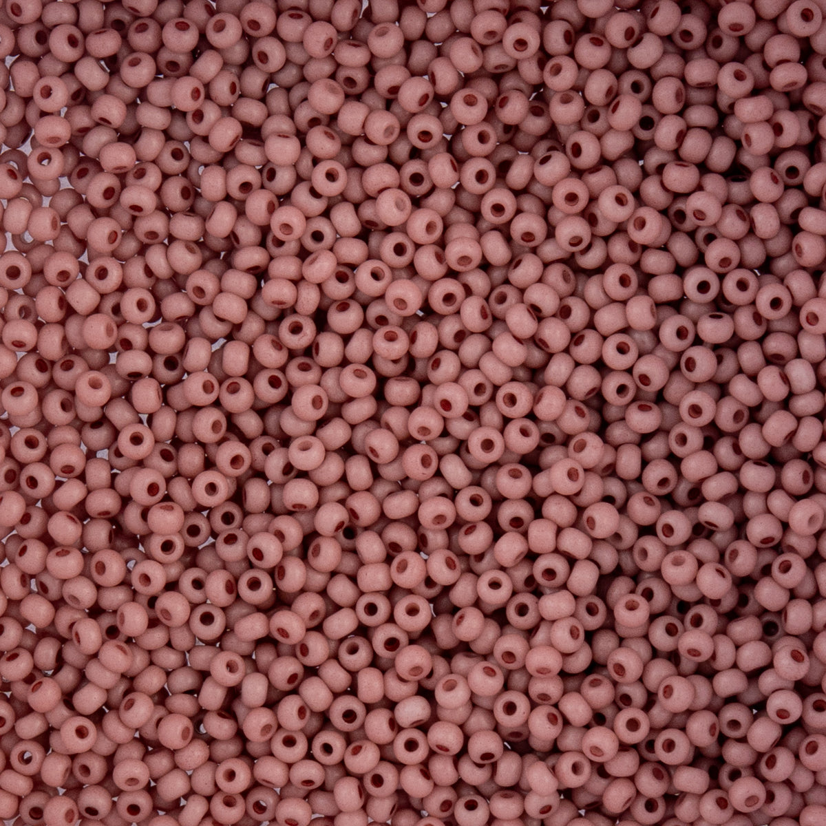 Czech Seed Beads apx. 22g Vial 10/0 Opaque Pink Solgel (125)