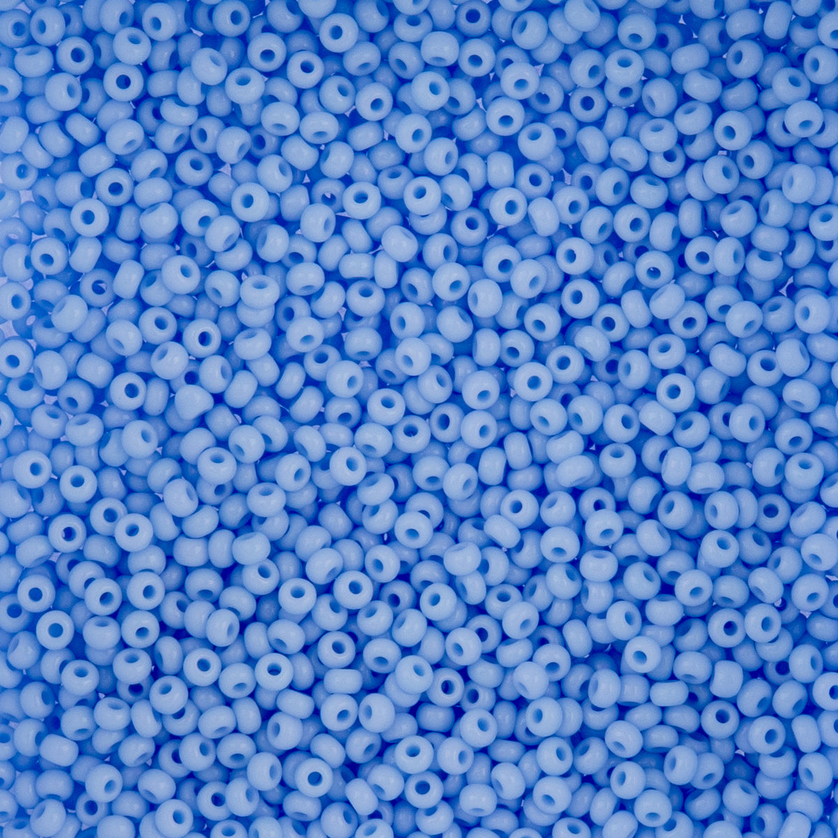 Czech Seed Beads apx. 22g Vial 10/0 Opaque Powder Blue (88)
