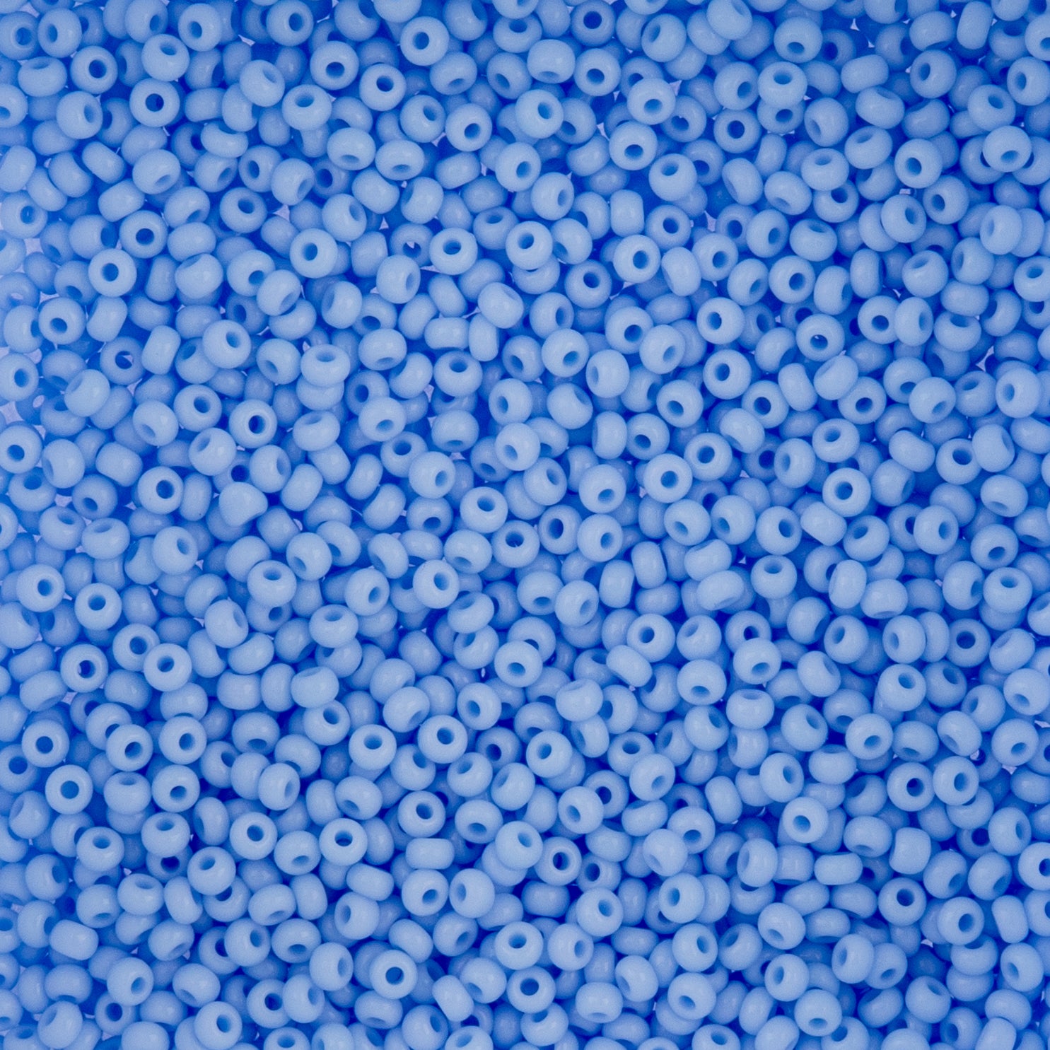 Czech Seed Beads apx. 22g Vial 10/0 Opaque Powder Blue (88)