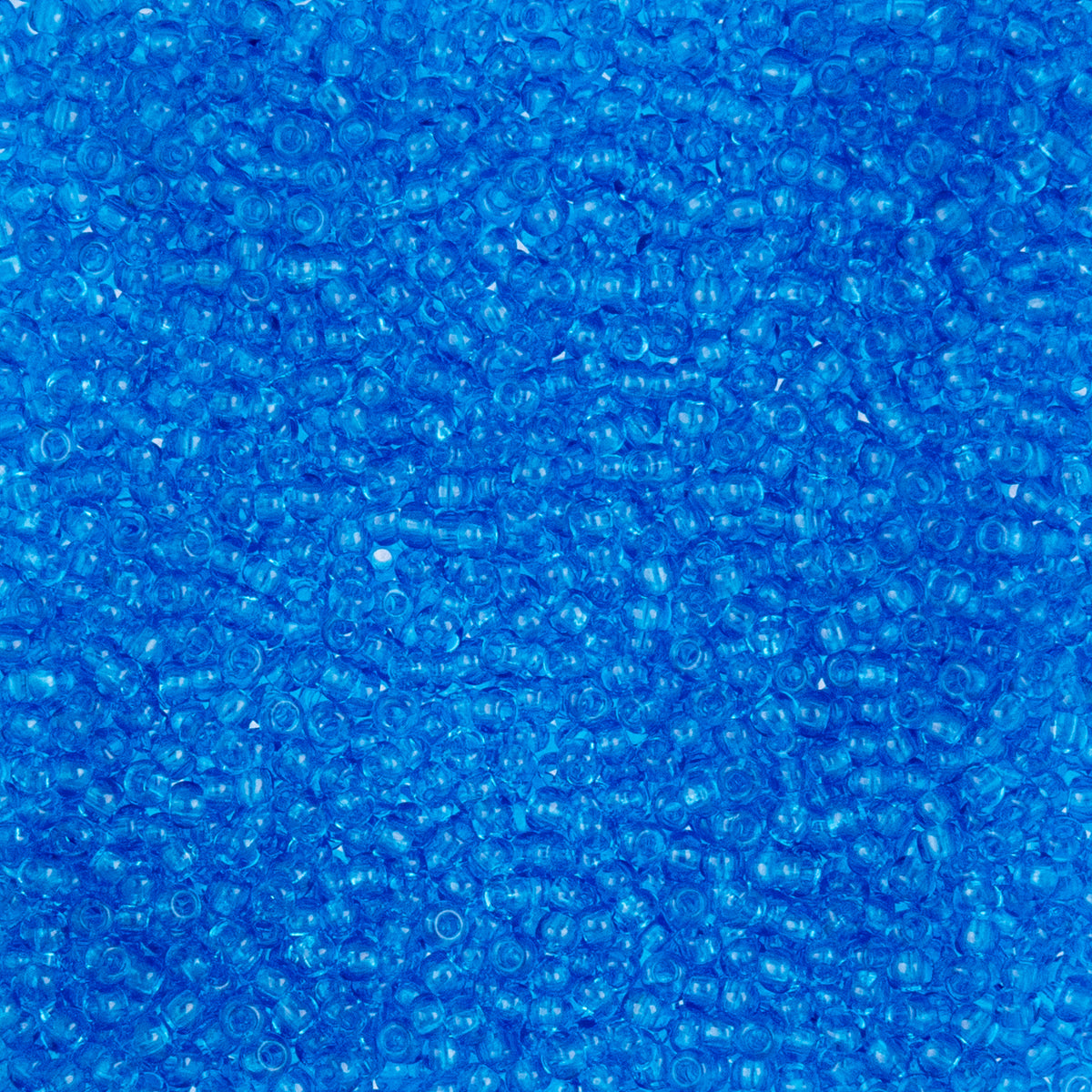 Czech Seed Beads apx. 22g Vial 10/0 Transparent Medium Aqua (73)