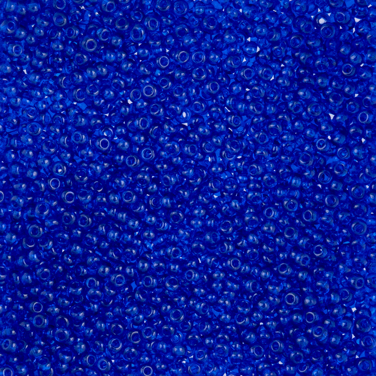 Czech Seed Beads apx. 22g Vial 10/0 Transparent Navy Blue (81)