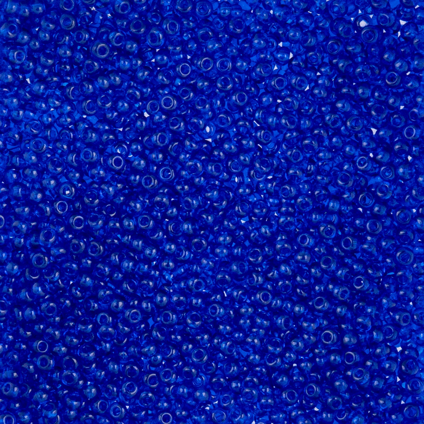 Czech Seed Beads apx. 22g Vial 10/0 Transparent Navy Blue (81)
