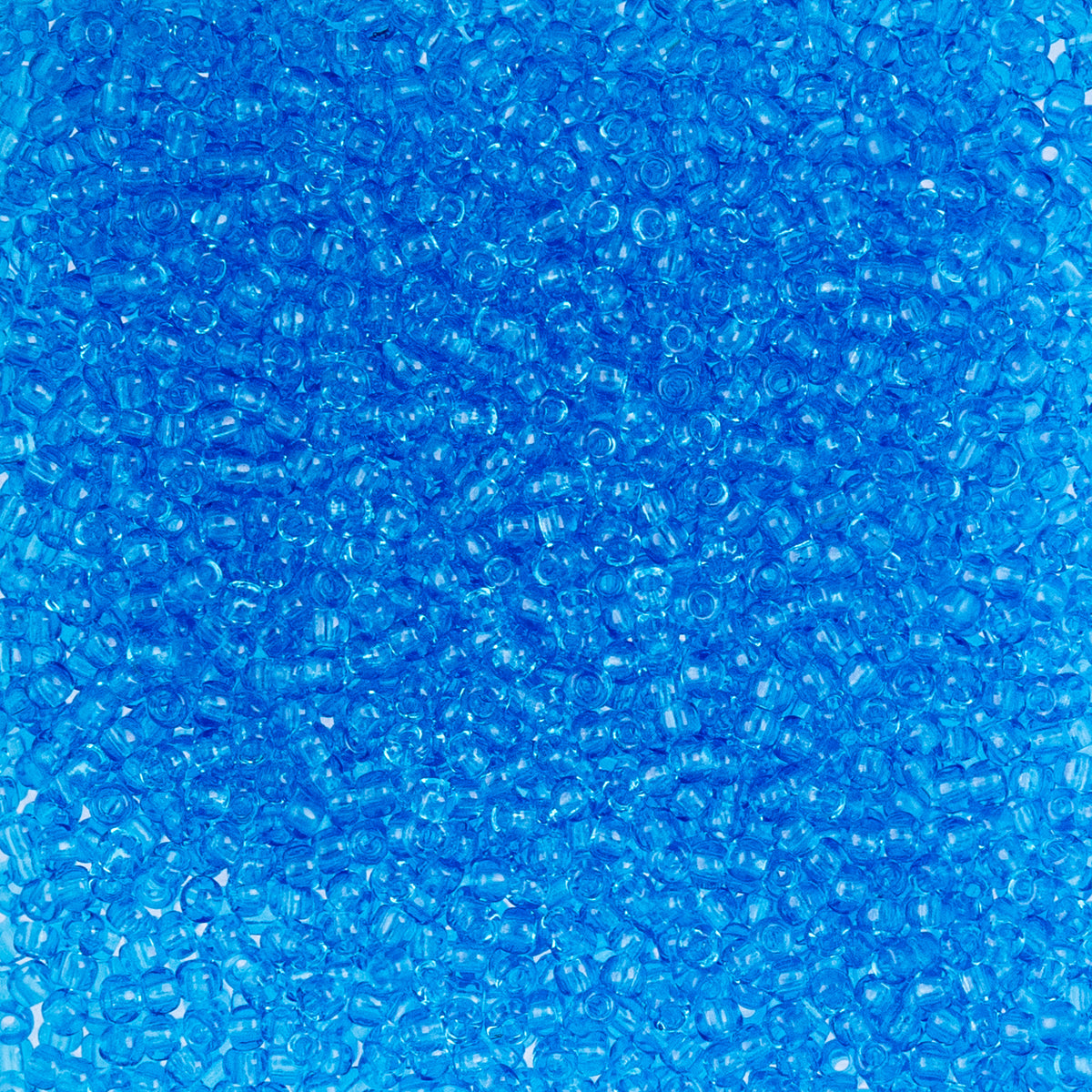 Czech Seed Beads apx. 22g Vial 10/0 Transparent Light Blue (72)