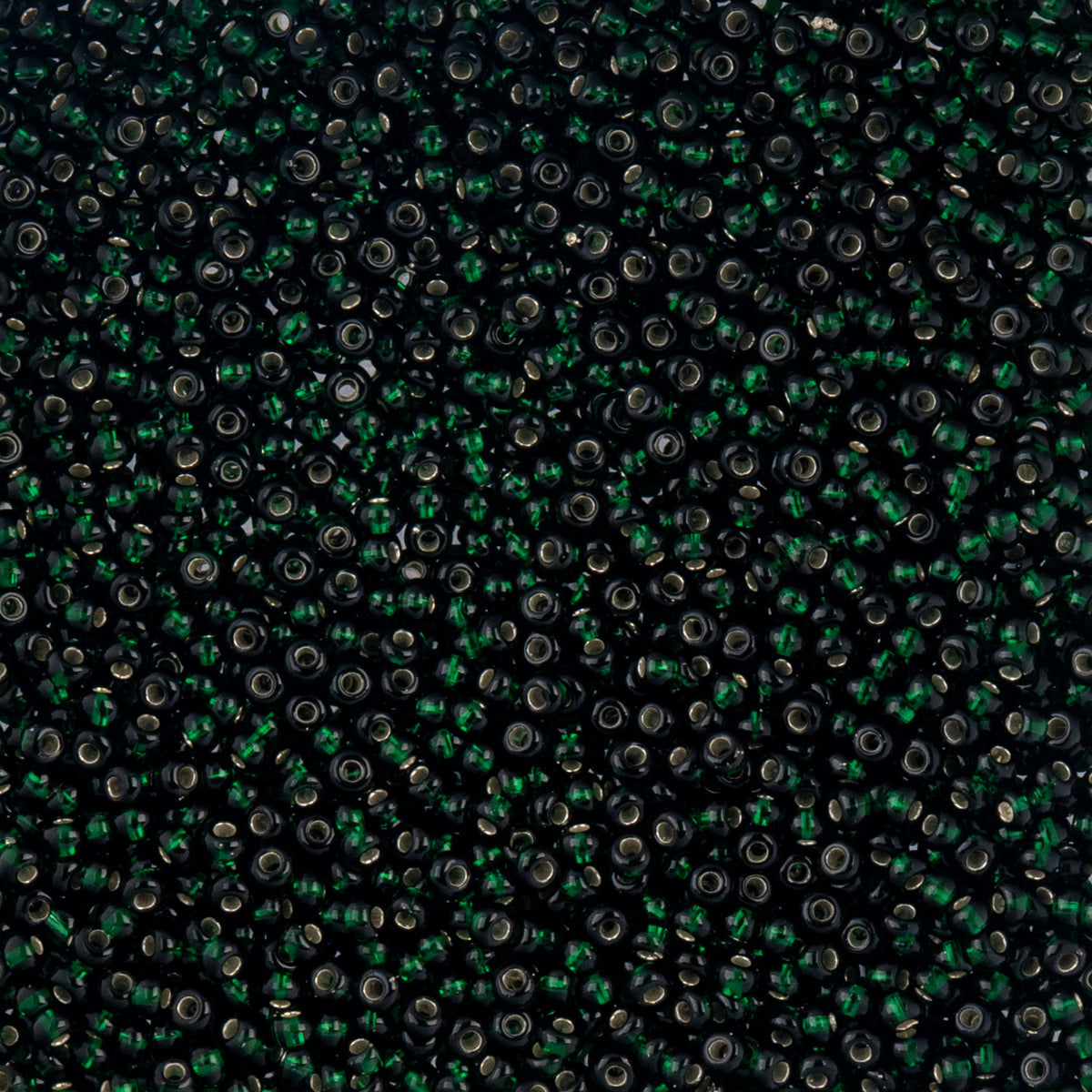 Czech Seed Beads apx. 22g Vial 10/0 S/L Dark Green (47)