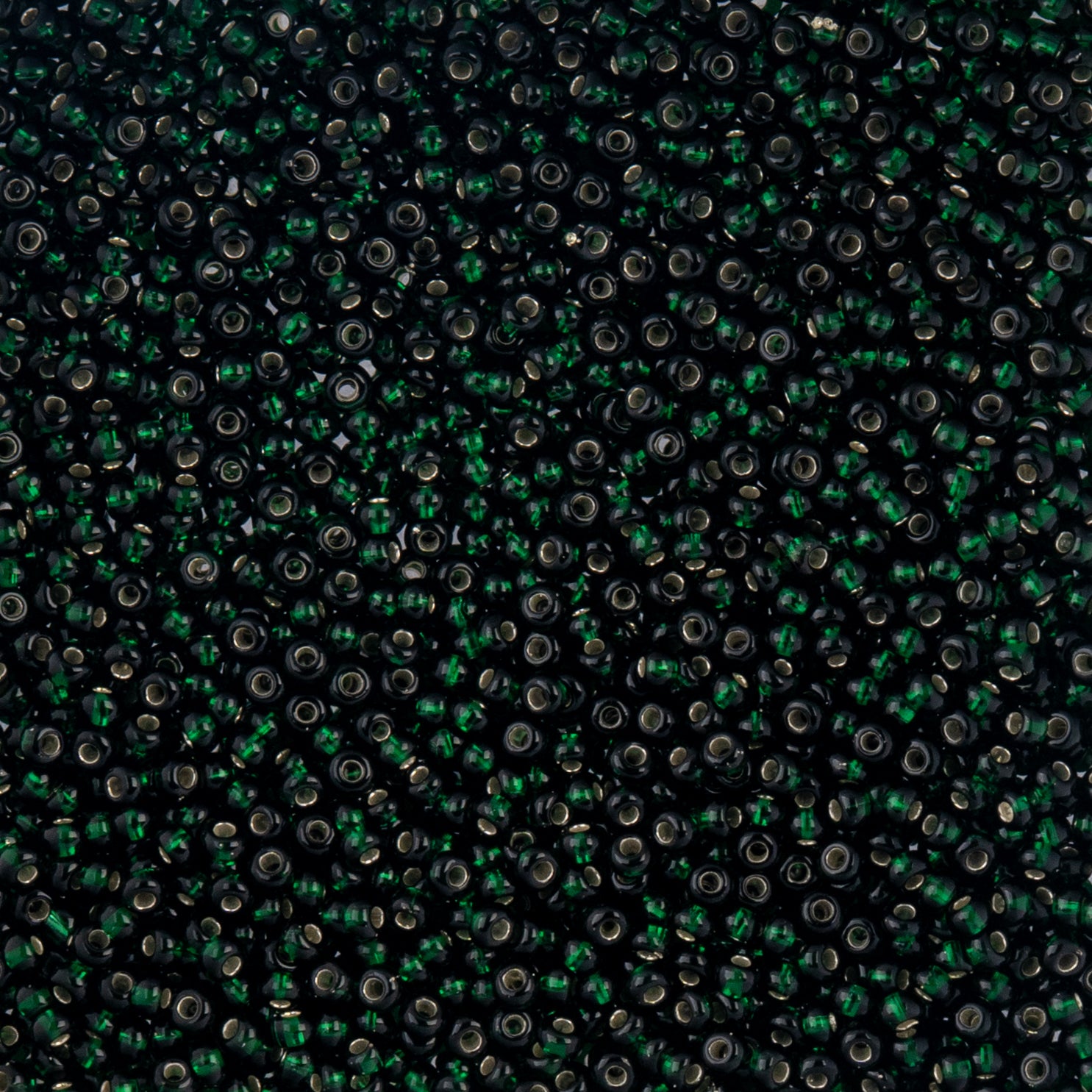 Czech Seed Beads apx. 22g Vial 10/0 S/L Dark Green (47)