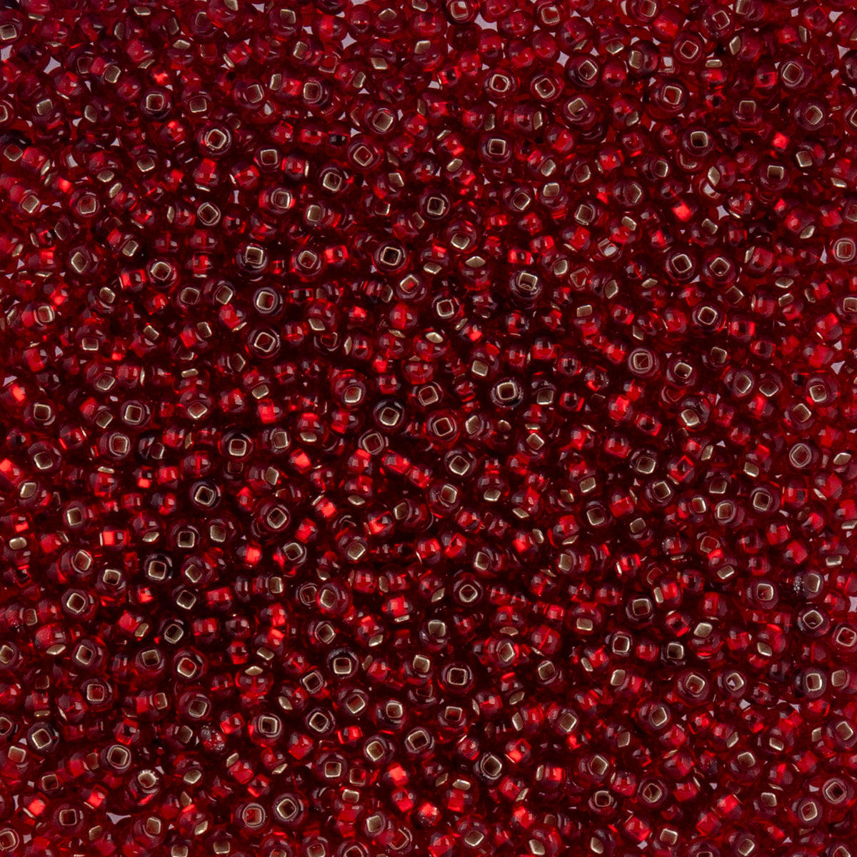 Czech Seed Beads apx. 22g Vial 10/0 S/L Red (19)