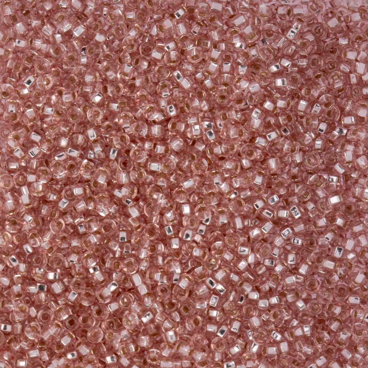 Czech Seed Beads apx. 22g Vial 10/0 S/L Transparent Light Pink (126)
