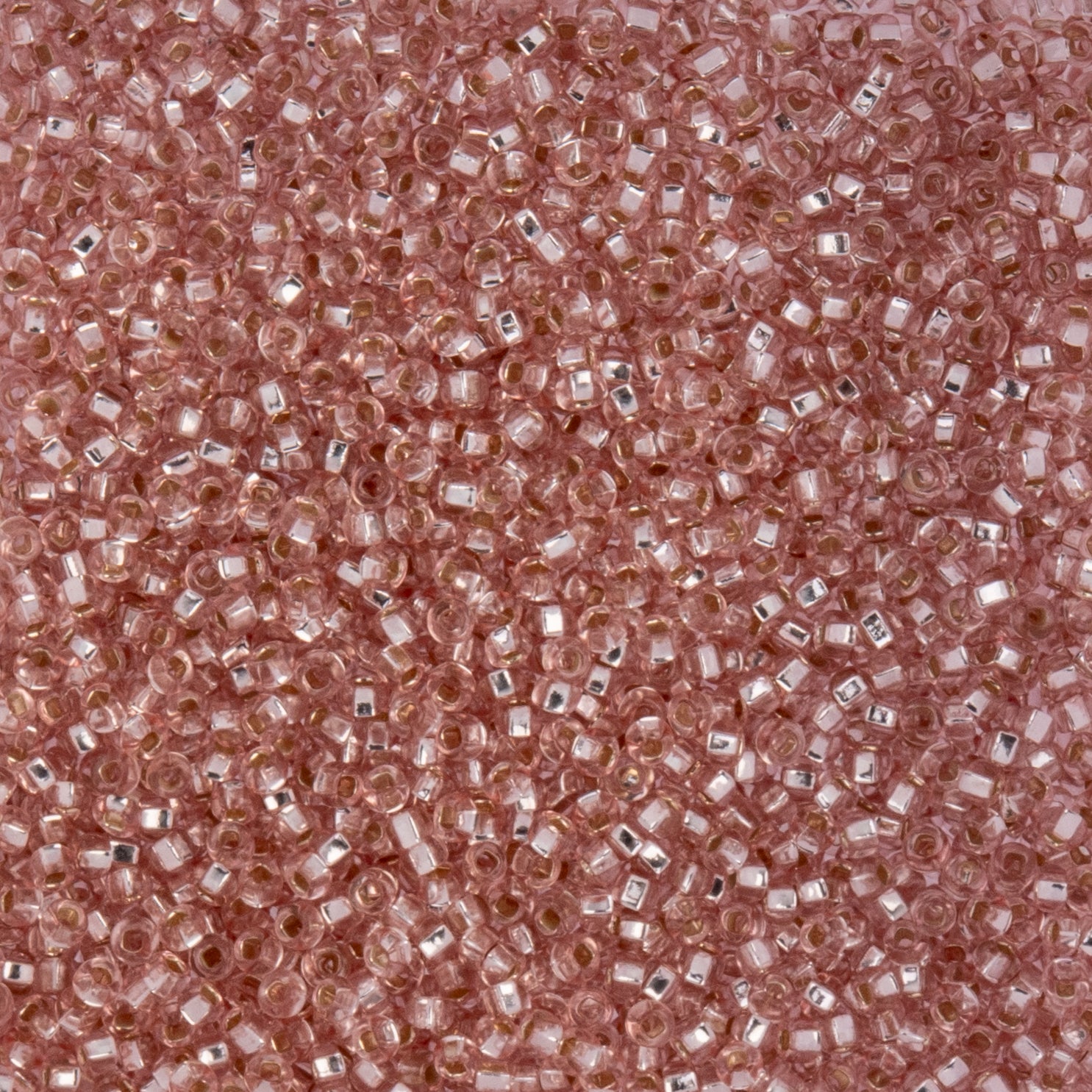 Czech Seed Beads apx. 22g Vial 10/0 S/L Transparent Light Pink (126)