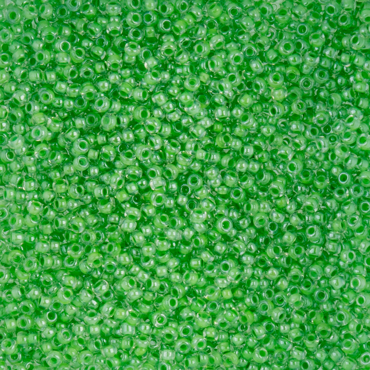 Czech Seed Beads apx. 22g Vial 10/0 C/L Green