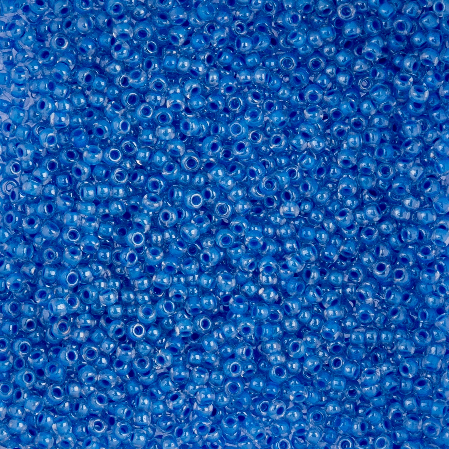 Czech Seed Beads apx. 22g Vial 10/0 C/L Blue (76)