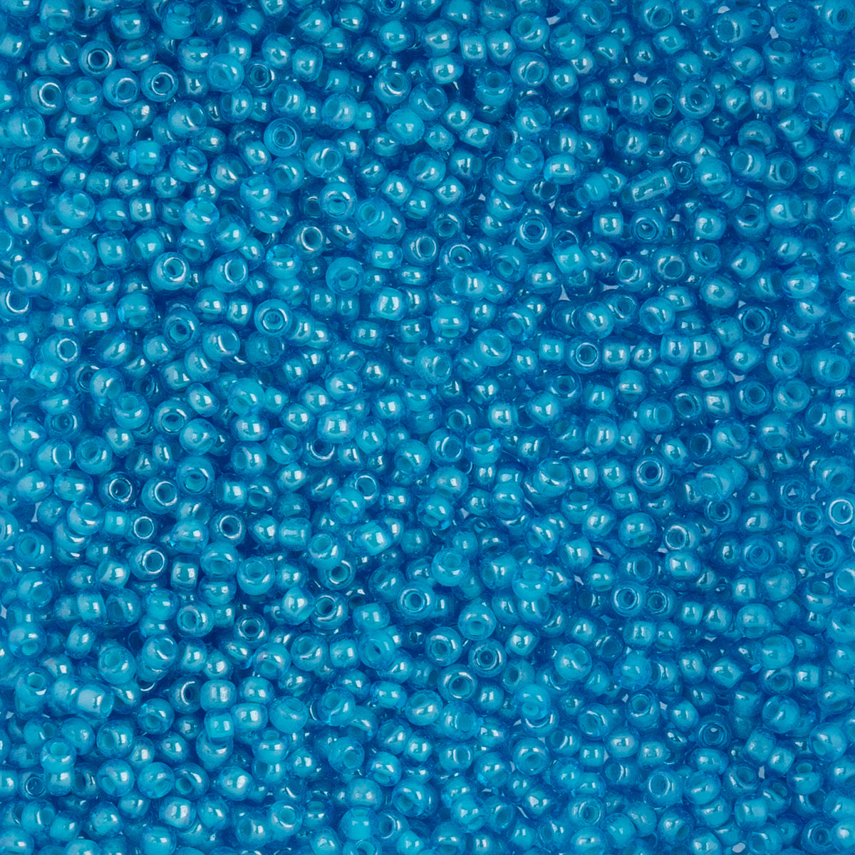 Czech Seed Beads apx. 22g Vial 10/0 C/L Aqua Transparent (67)