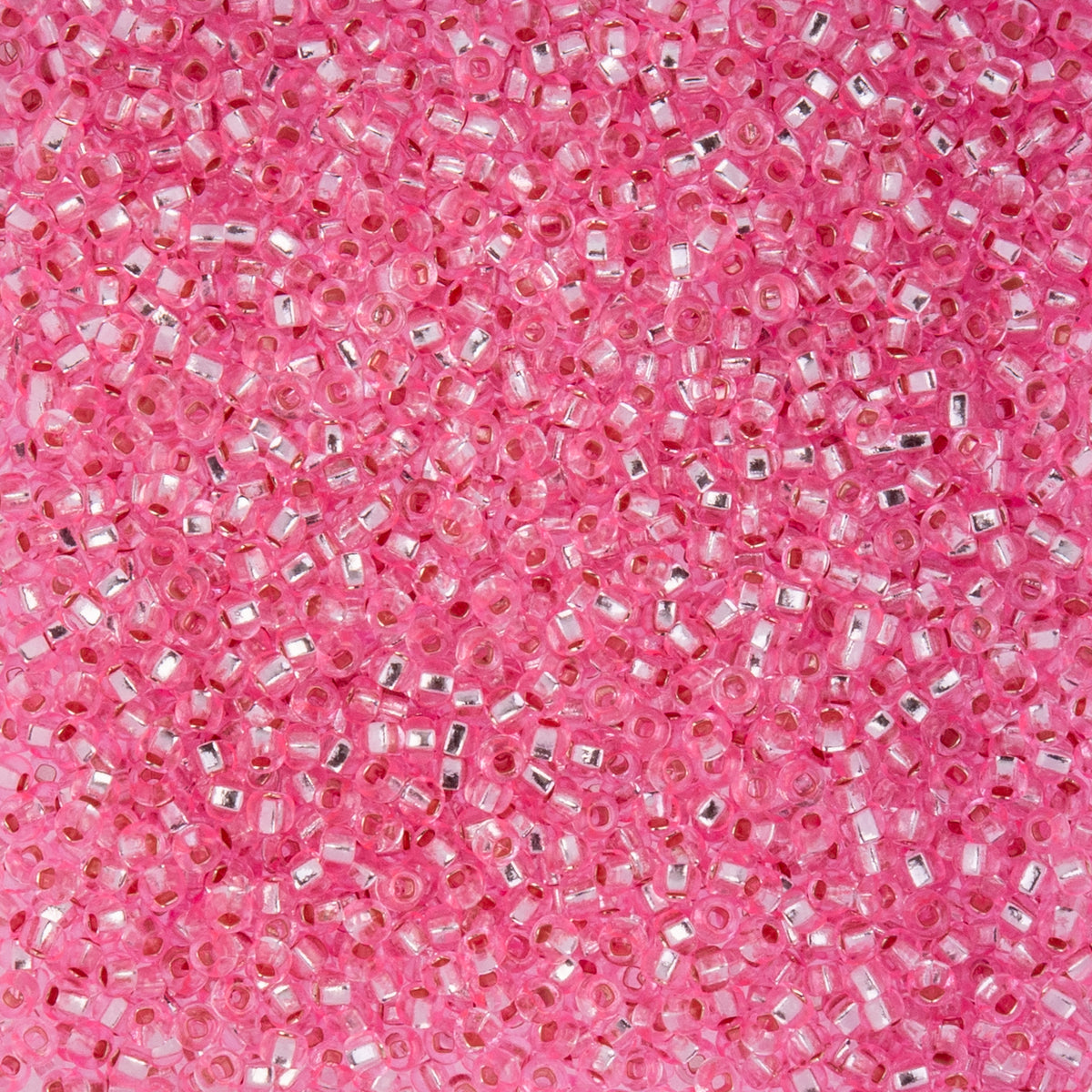 Czech Seed Beads apx. 22g Vial 10/0 S/L Dyed Pink (130)