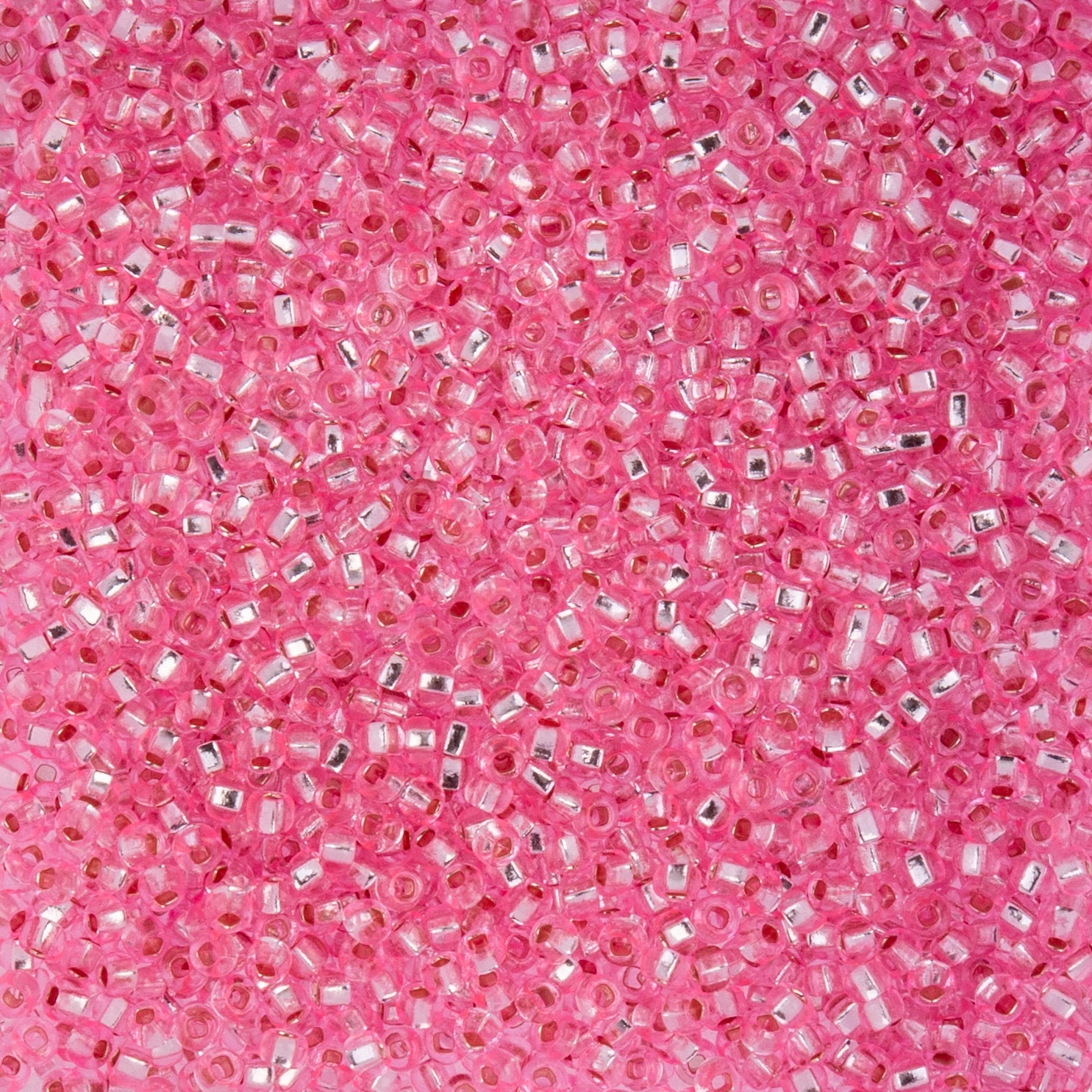 Czech Seed Beads apx. 22g Vial 10/0 S/L Dyed Pink (130)