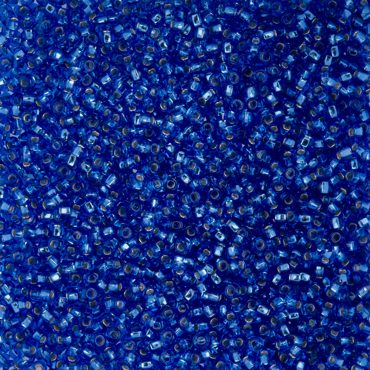 Czech Seed Beads apx. 22g Vial 10/0 S/L Dyed Medium Blue (77)