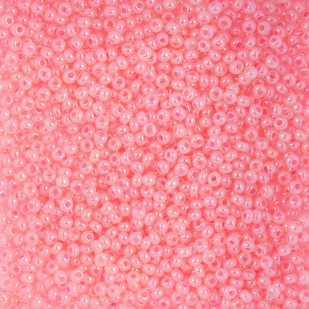 Czech Seed Beads apx. 22g Vial 10/0 Pearl Dyed Pale Pink (120)