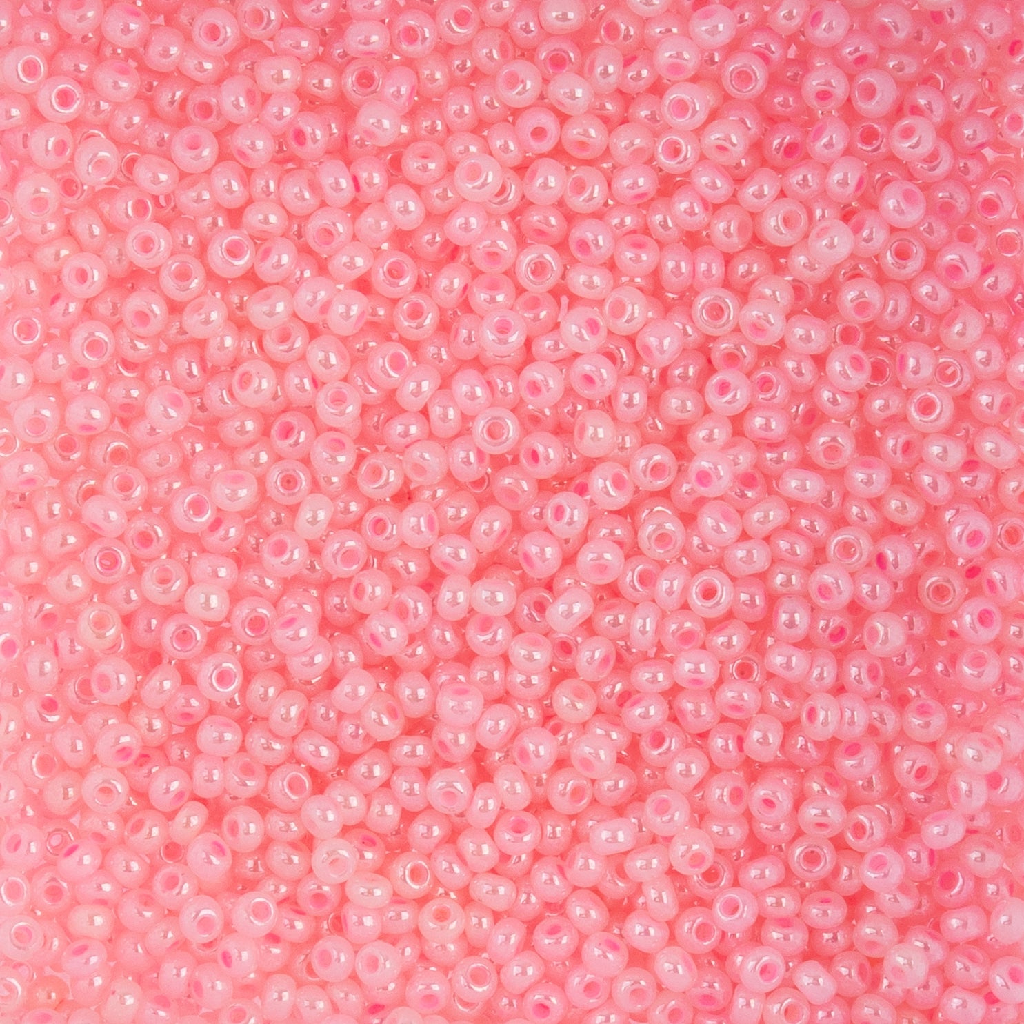 Czech Seed Beads apx. 22g Vial 10/0 Pearl Dyed Pale Pink (120)