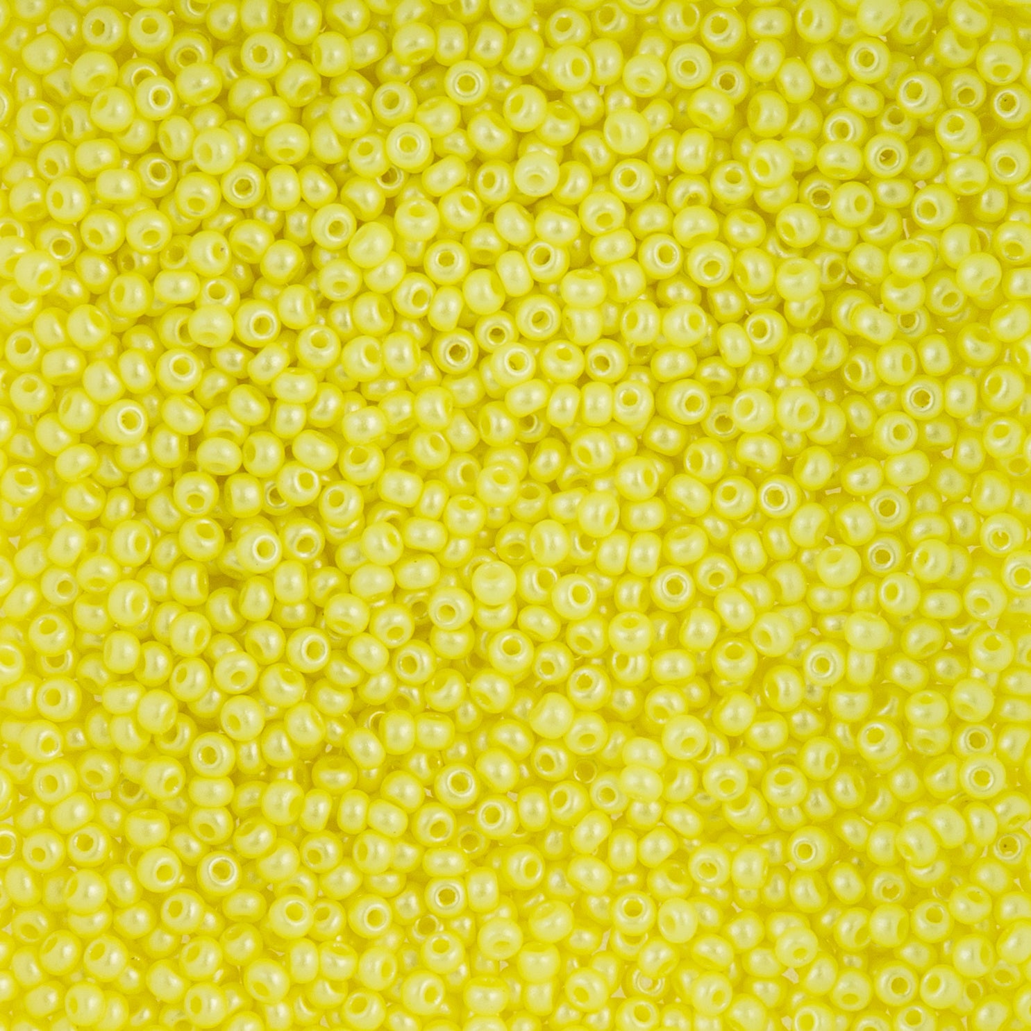 Czech Seed Beads apx. 22g Vial 10/0 Shiny Yellow (30)