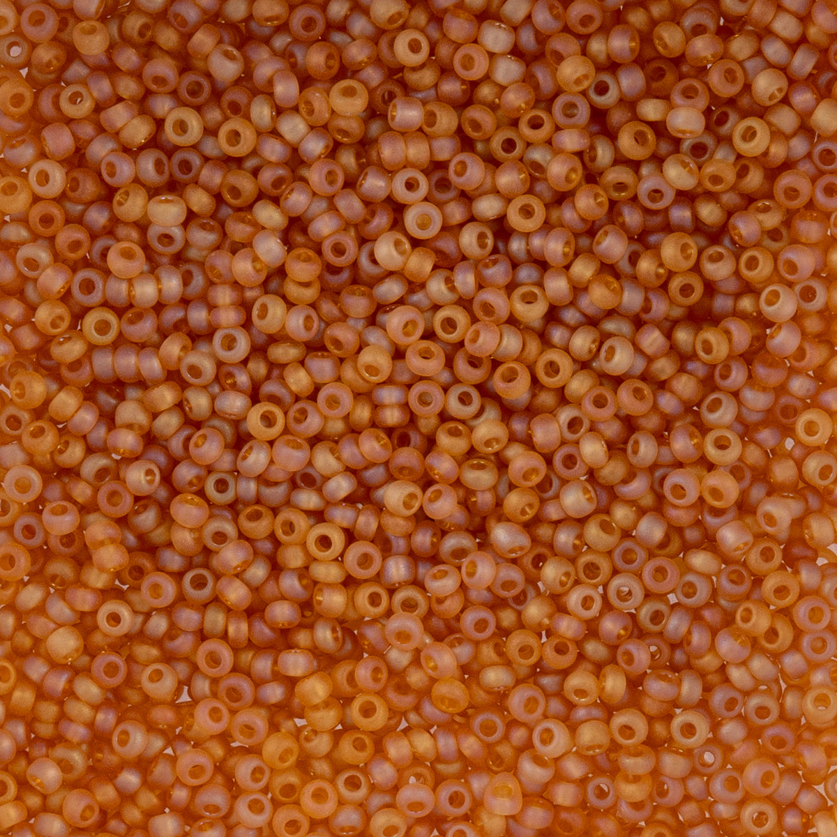 Czech Seed Beads apx. 22g Vial 10/0 Transparent Topaz AB Matt (157)