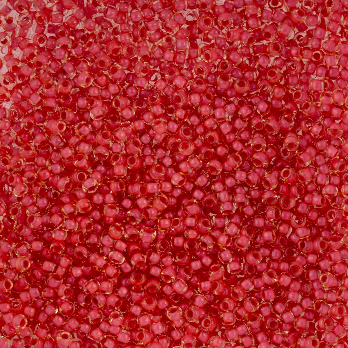 Czech Seed Beads apx. 22g Vial 10/0 C/L Yellow/Coral Terra Color