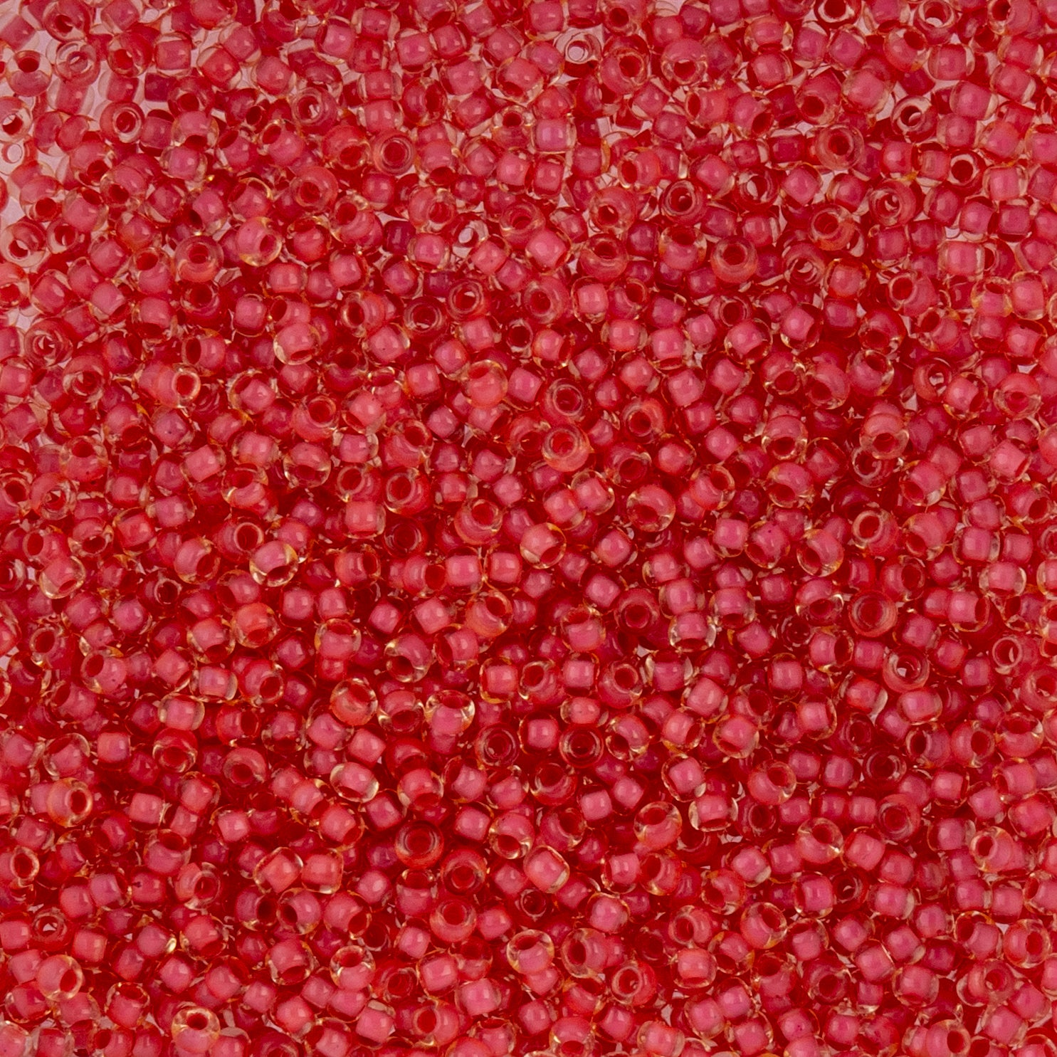 Czech Seed Beads apx. 22g Vial 10/0 C/L Yellow/Coral Terra Color
