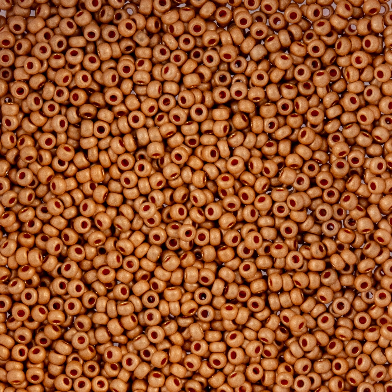 Czech Seed Beads apx. 22g Vial 10/0 Metallic Gold Matt Terra Color (156)