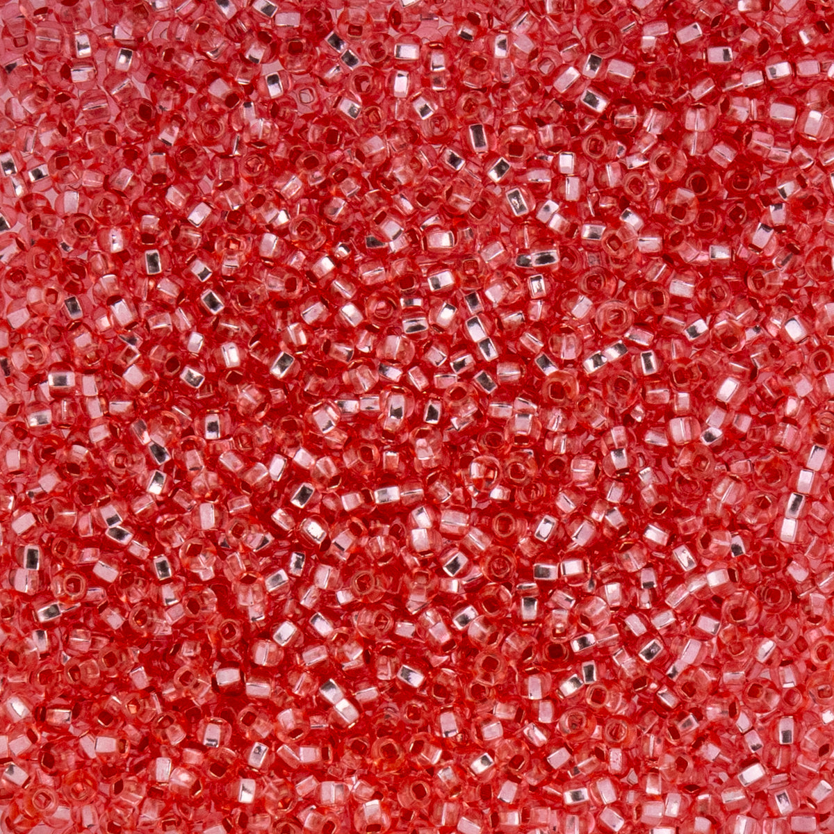 Czech Seed Beads apx. 22g Vial 10/0 Transparent Dark Pink Dyed Solgel (128)