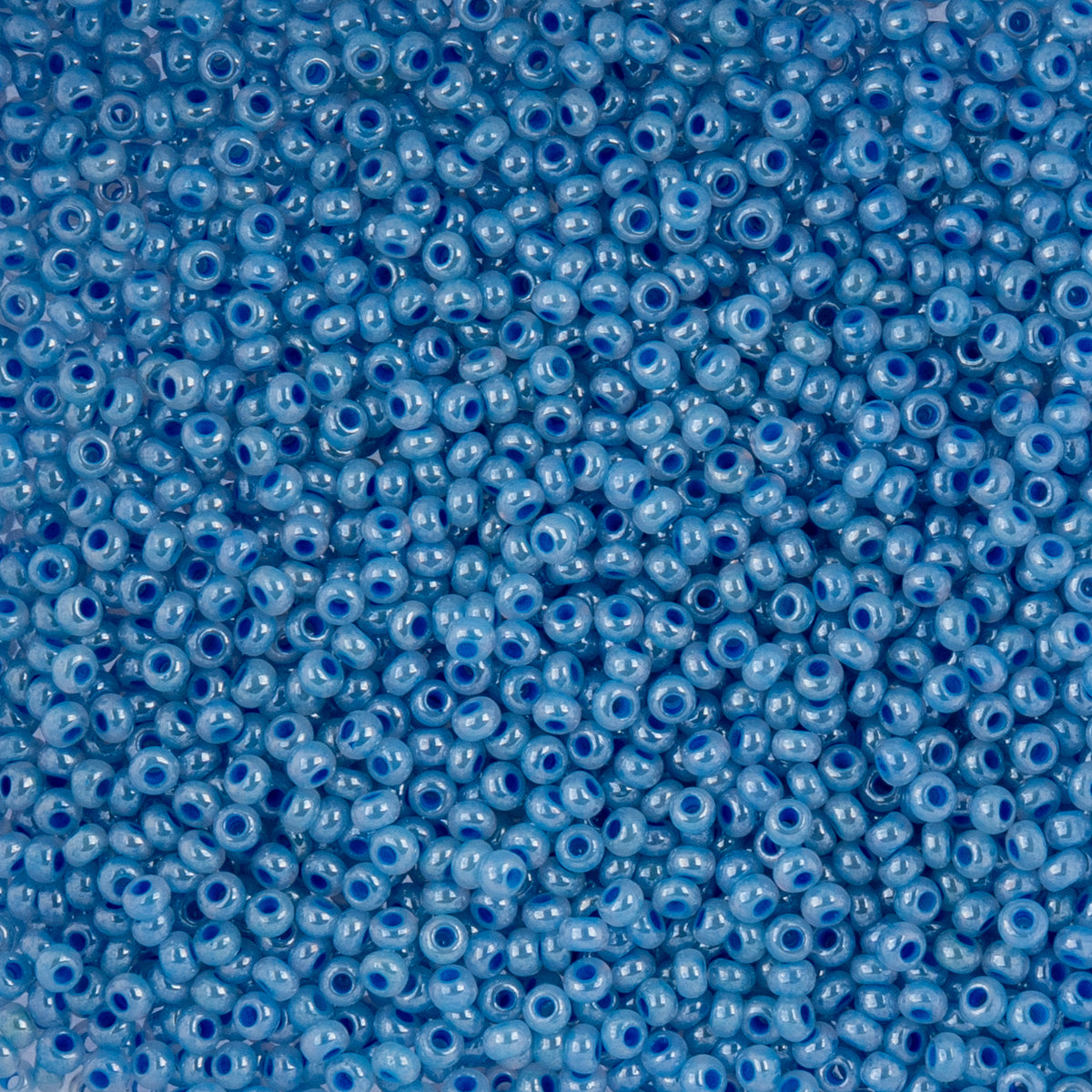 Czech Seed Beads apx. 22g Vial 10/0 Pearl Dyed Pale Blue (63)
