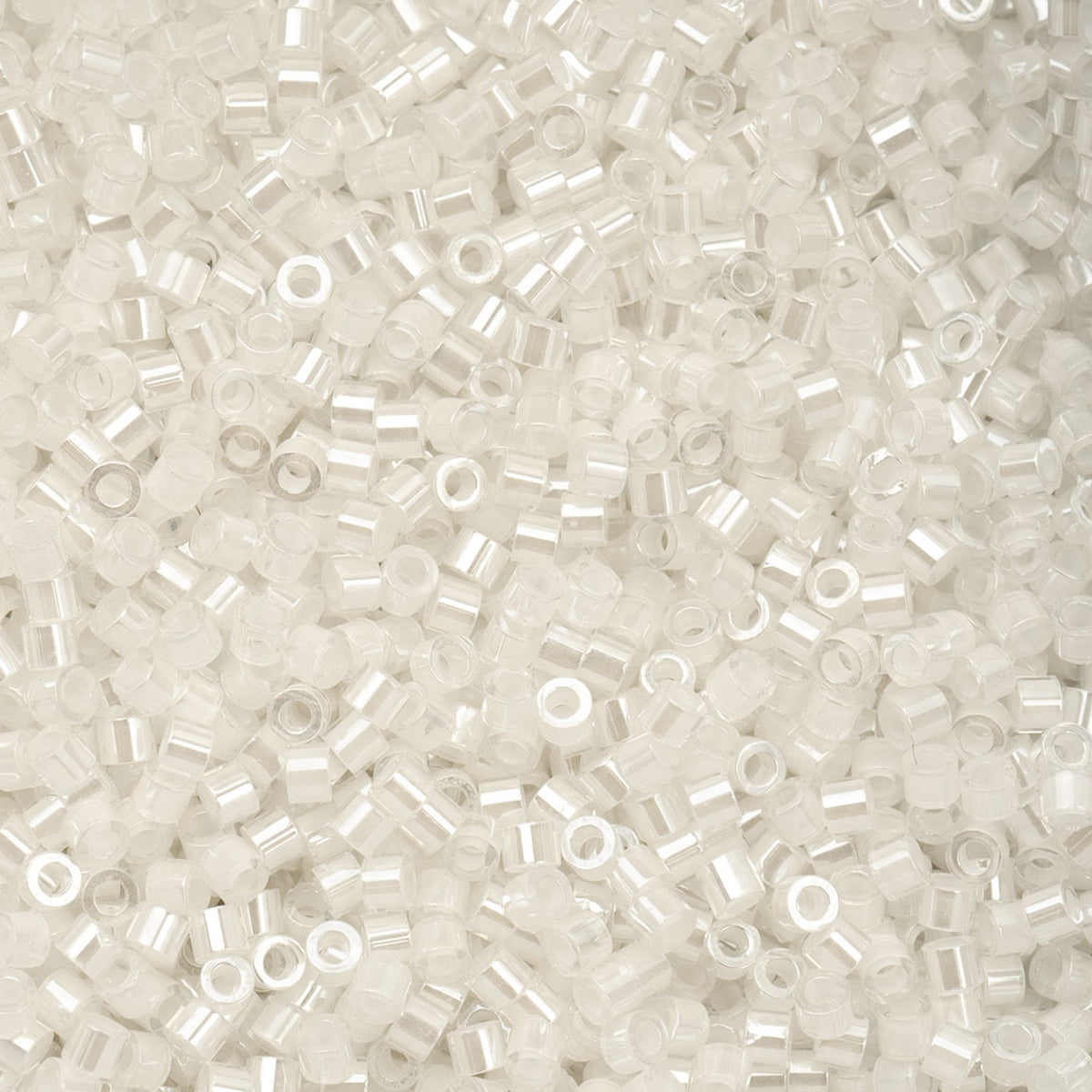 Cylin Bead 11/0 25g Bag - White AB Lined - 1015