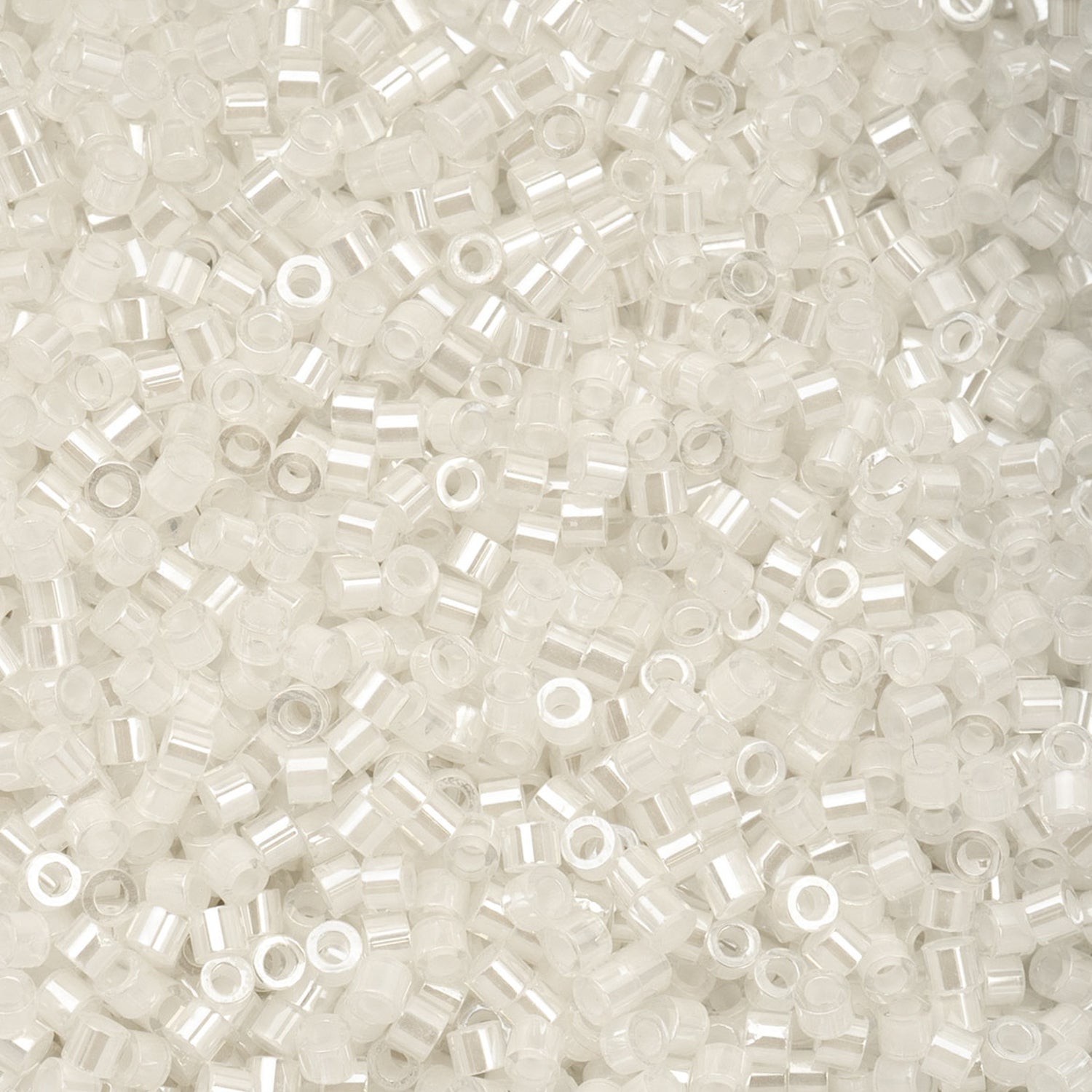 Cylin Bead 11/0 25g Bag - White AB Lined - 1015