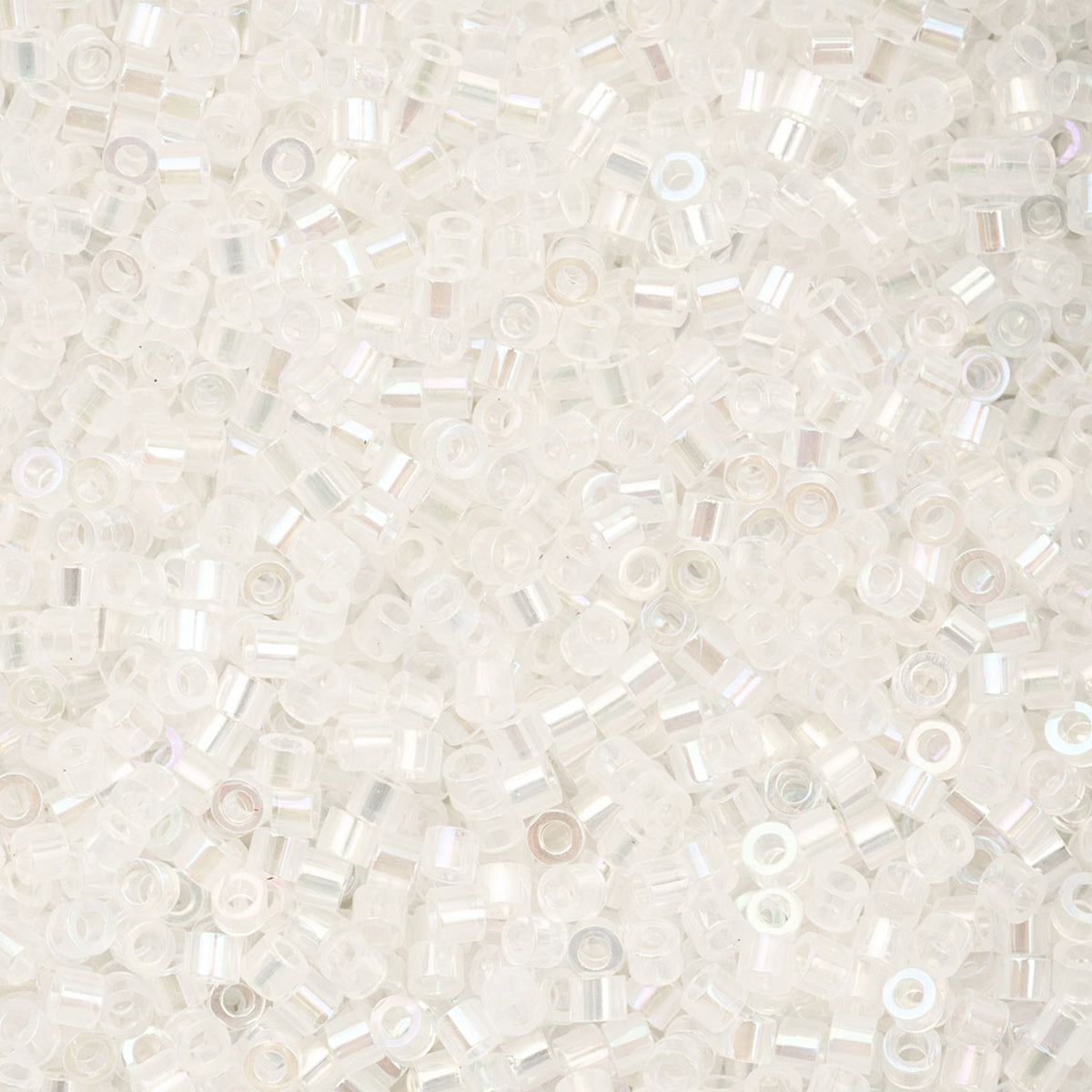Cylin Bead 11/0 25g Bag - White Opal AB - 1027