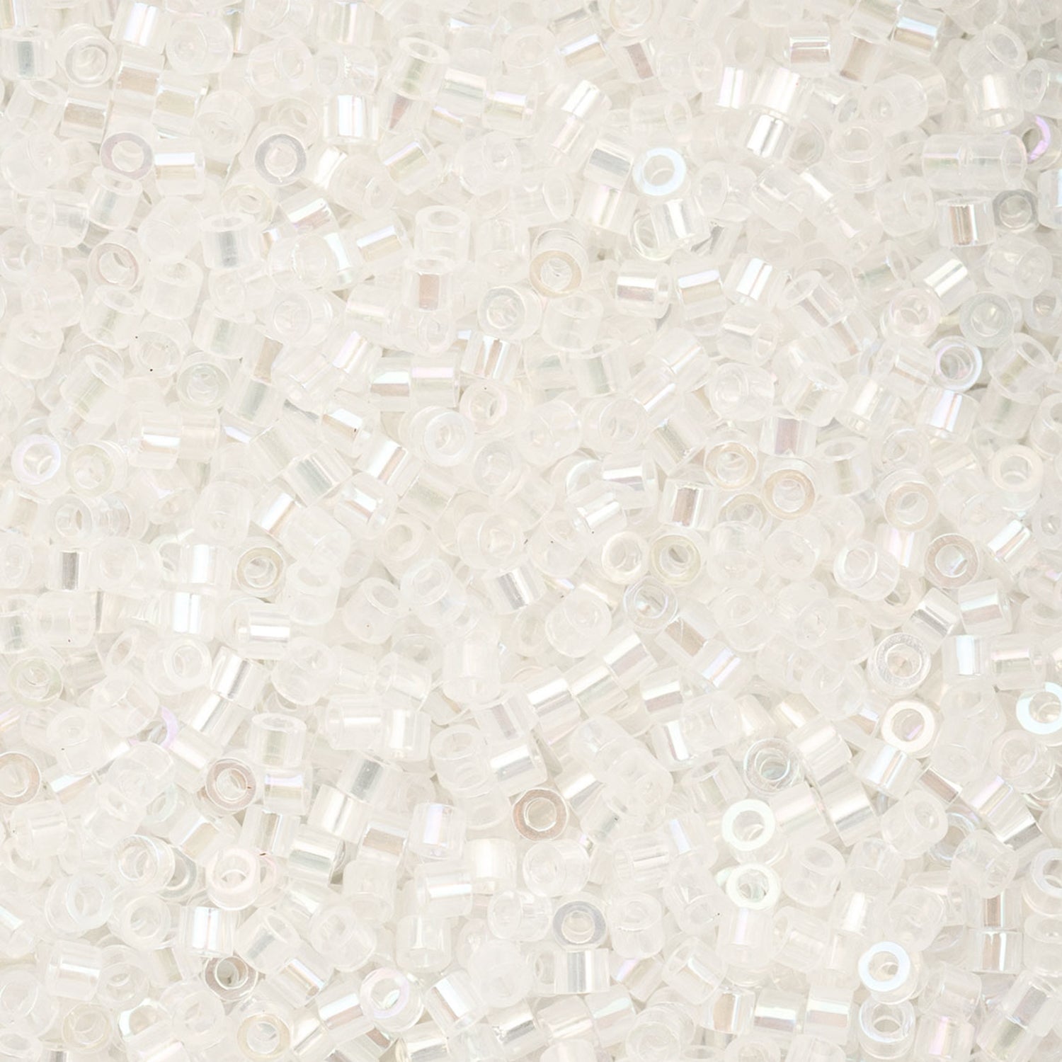 Cylin Bead 11/0 25g Bag - White Opal AB - 1027