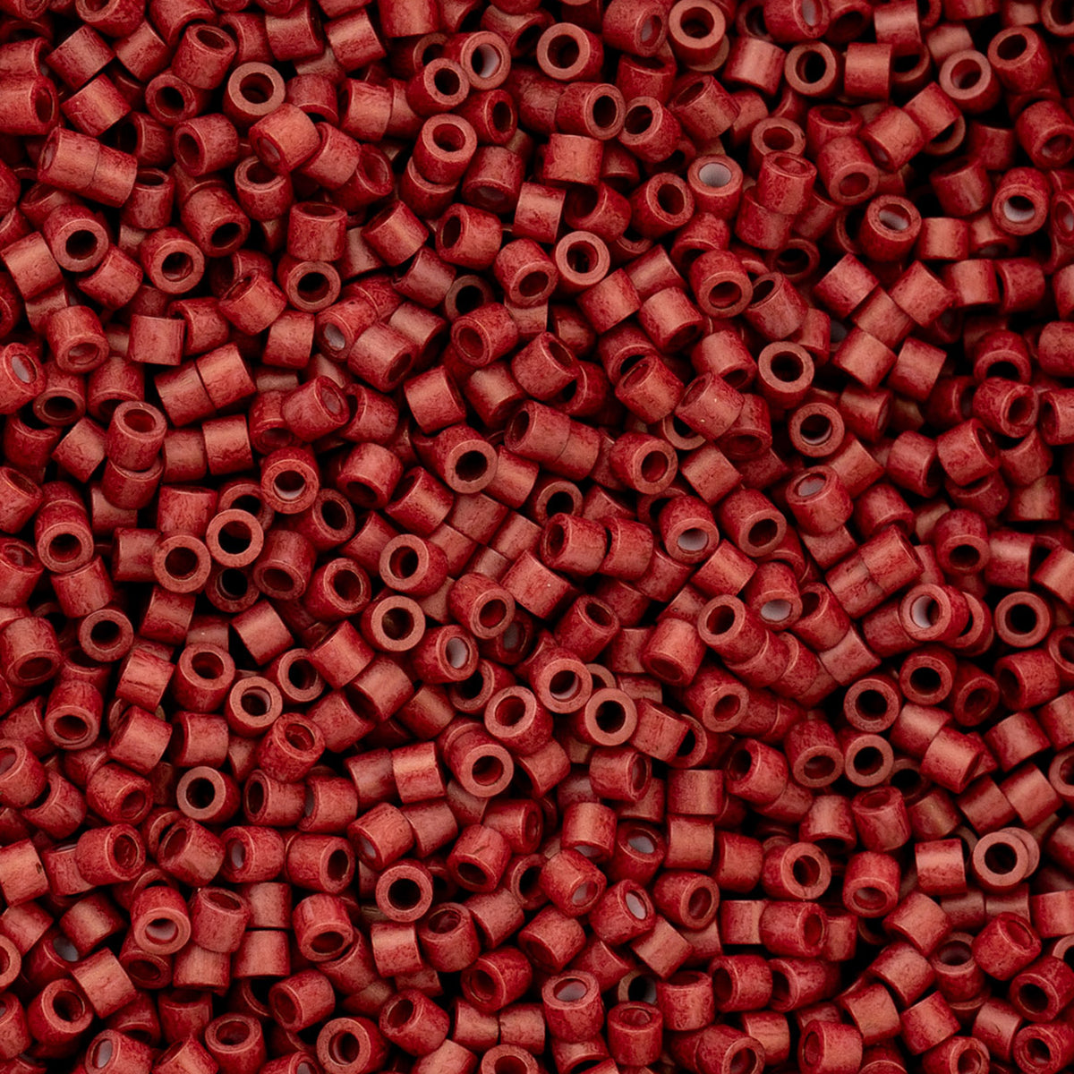 Cylin Bead 11/0 25g Bag - Dark Red Maroon Metallic Matte - 1038