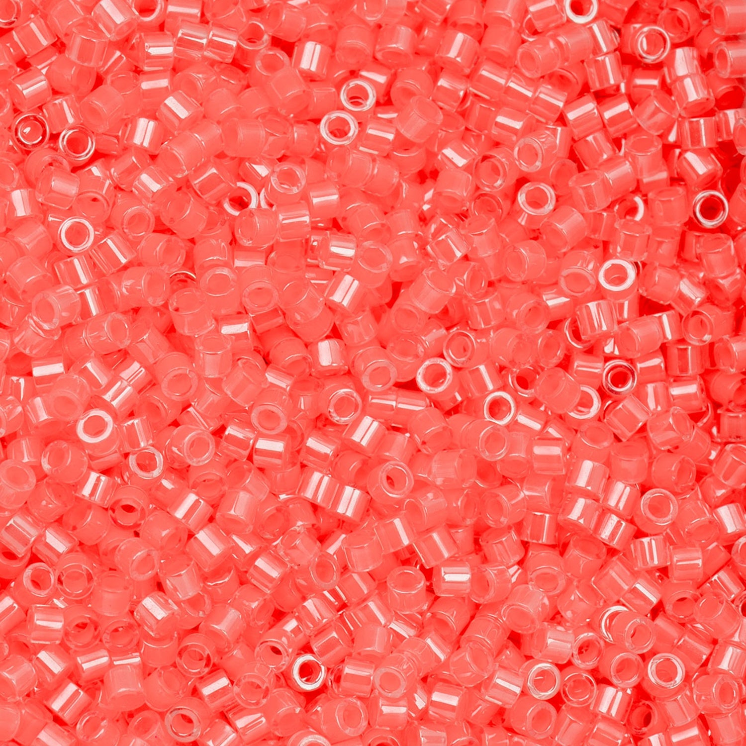Cylin Bead 11/0 25g Bag - Coral Neon Color - 1096
