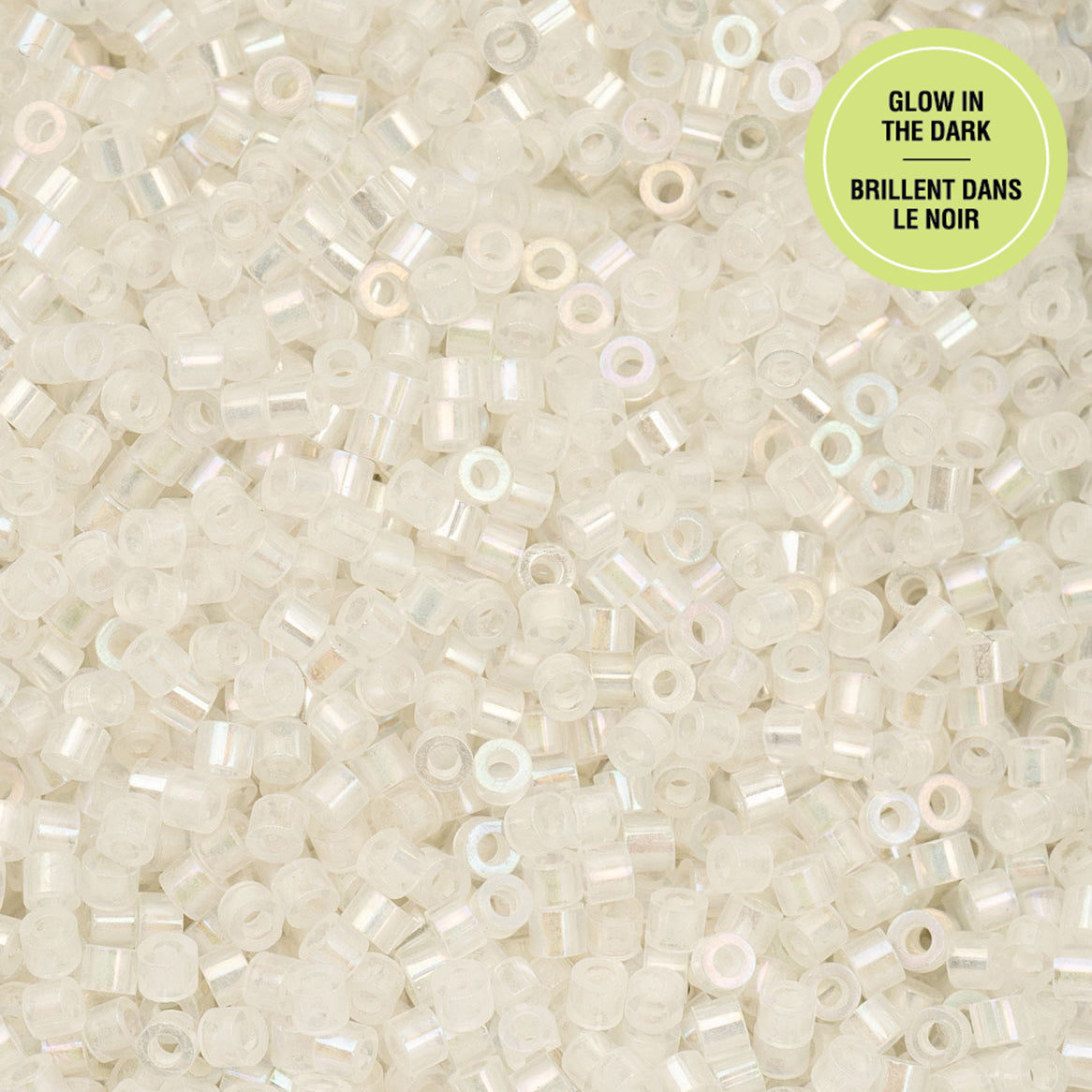 Cylin Bead 11/0 25g Bag Glow in Dark AB - White to Turquoise-1115